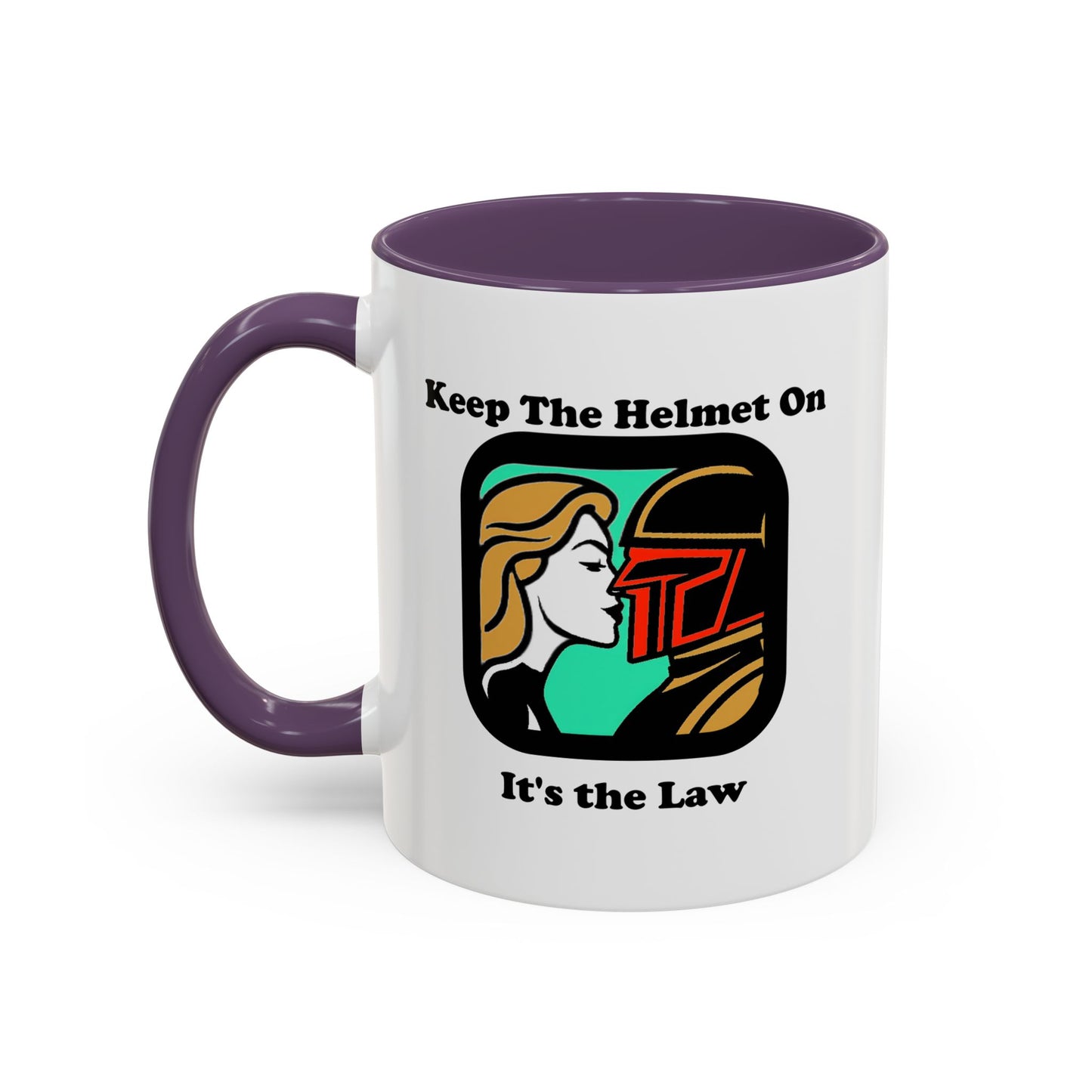 Keep the Helmet On Accent Coffee Mug Cinema Siblings Episode Dredd The Perfect Reboot