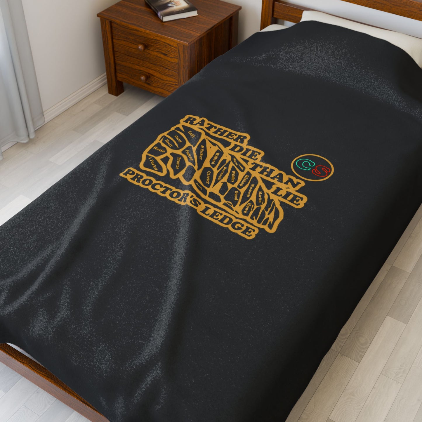 Rather Die Than Lie Cinema Siblings Velveteen Plush Blanket - BLACK - The Crucible - Social Contagion, Social Climbing or Simply Cowardice