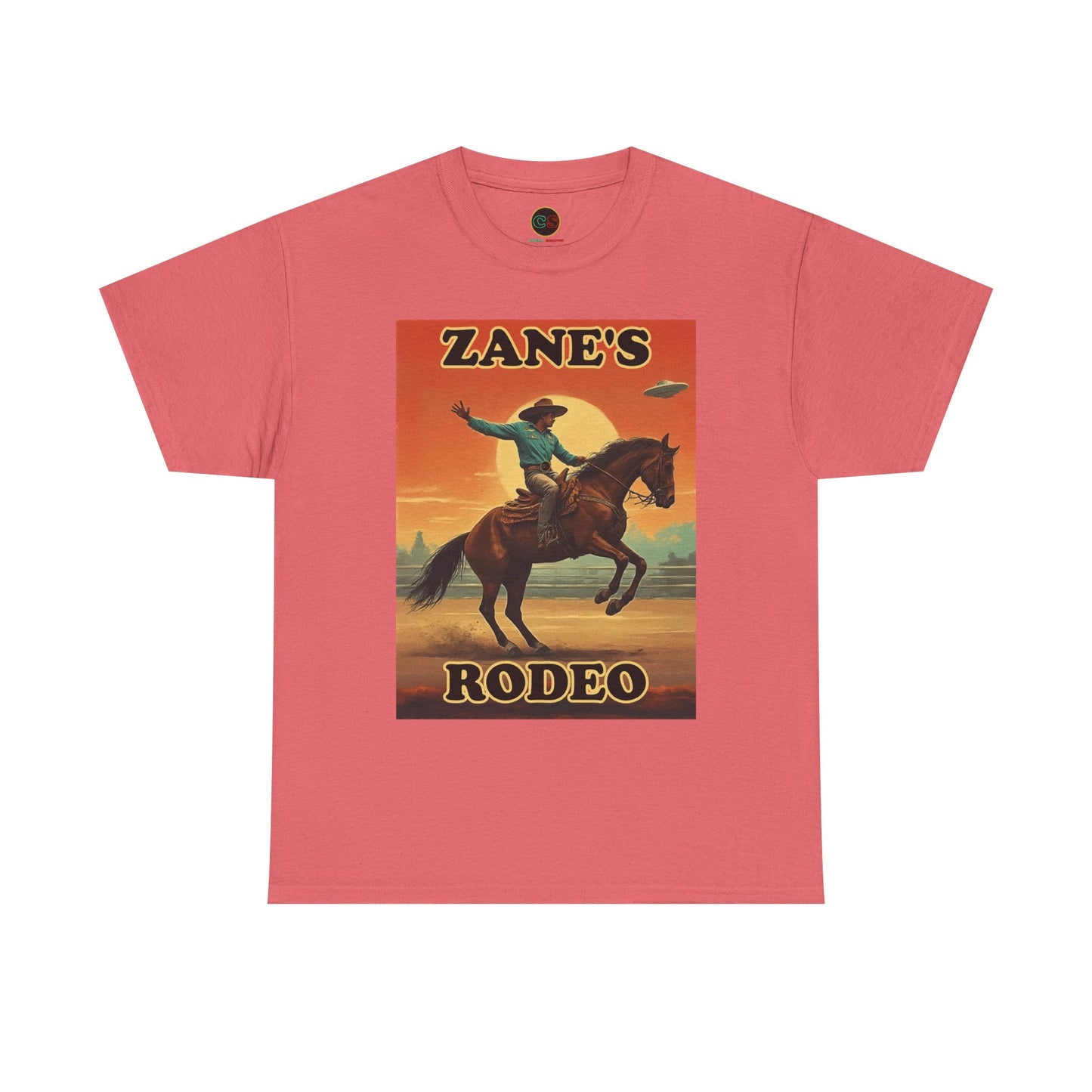 Zane's Rodeo - Unisex Heavy Cotton Tee - Cinema Siblings - The Arrival - Planned Disclosure 30 Years Ago?