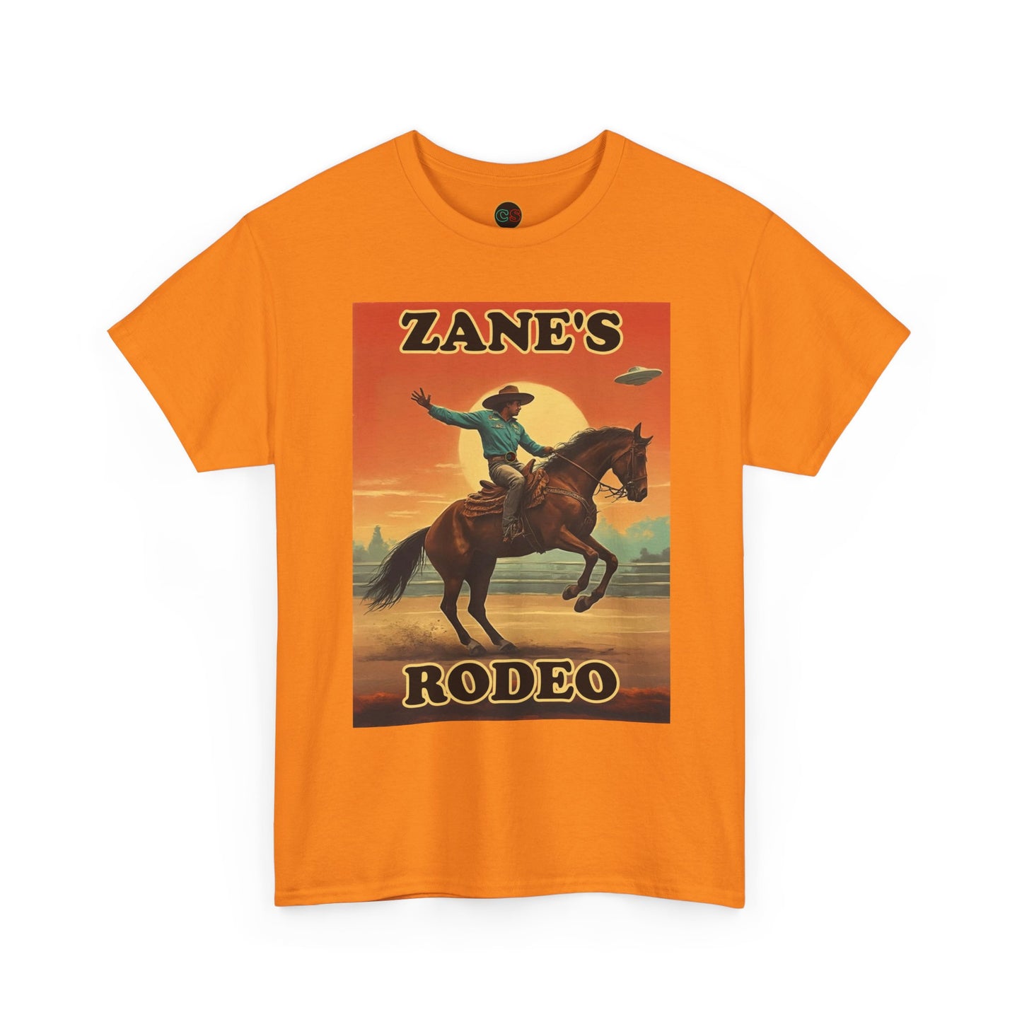 Zane's Rodeo - Unisex Heavy Cotton Tee - Cinema Siblings - The Arrival - Planned Disclosure 30 Years Ago?