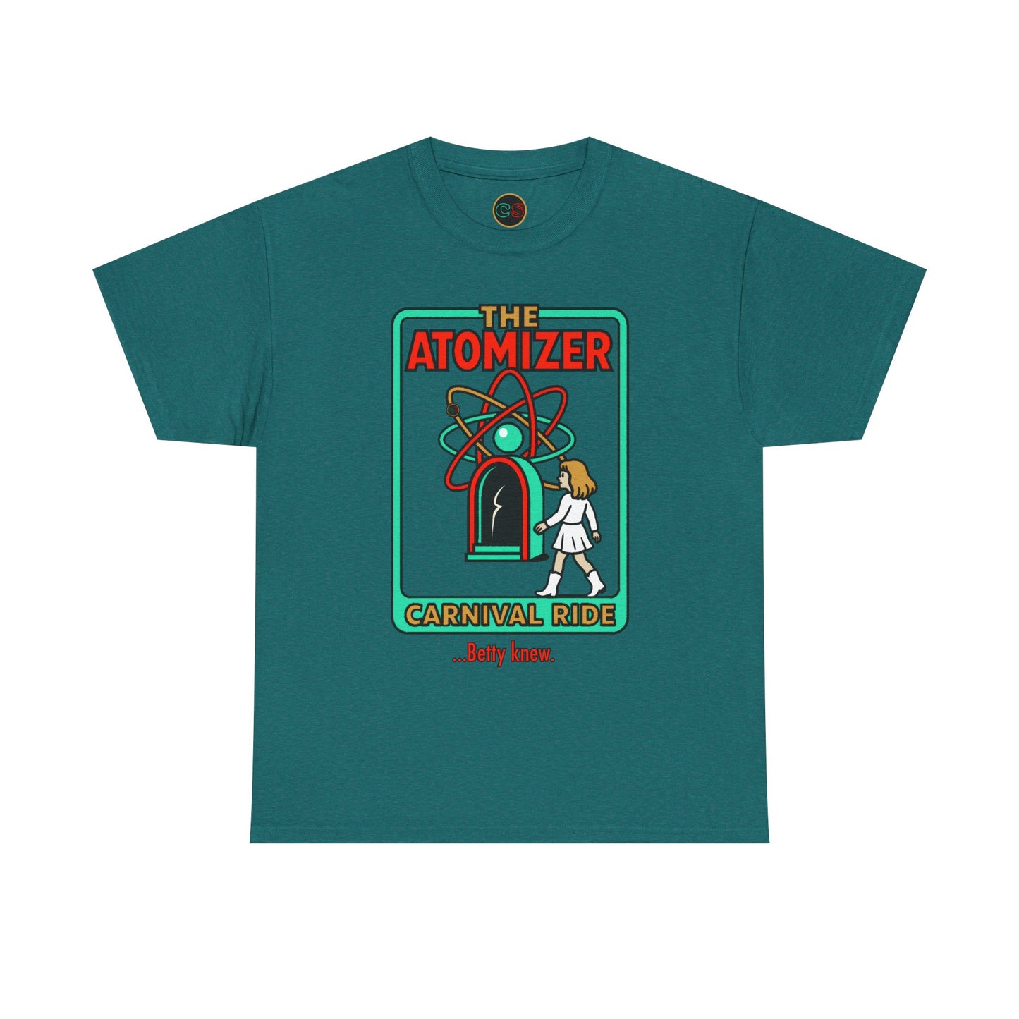 The Atomizer - Betty Knew - Unisex Heavy Cotton Tee - Splash, Mannequin & Weird Science 1980's Manic Pixie Dream Pygmalion