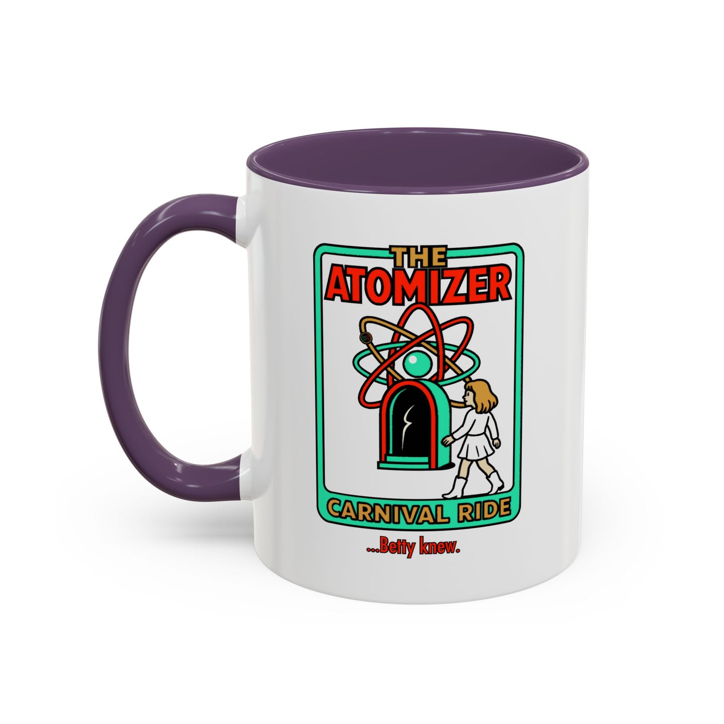 The Atomizer Betty Knew Accent Coffee Mug (11, 15oz) Cinema Siblings Splash, Mannequin & Weird Science 1980's Manic Pixie Dream Pygmalion