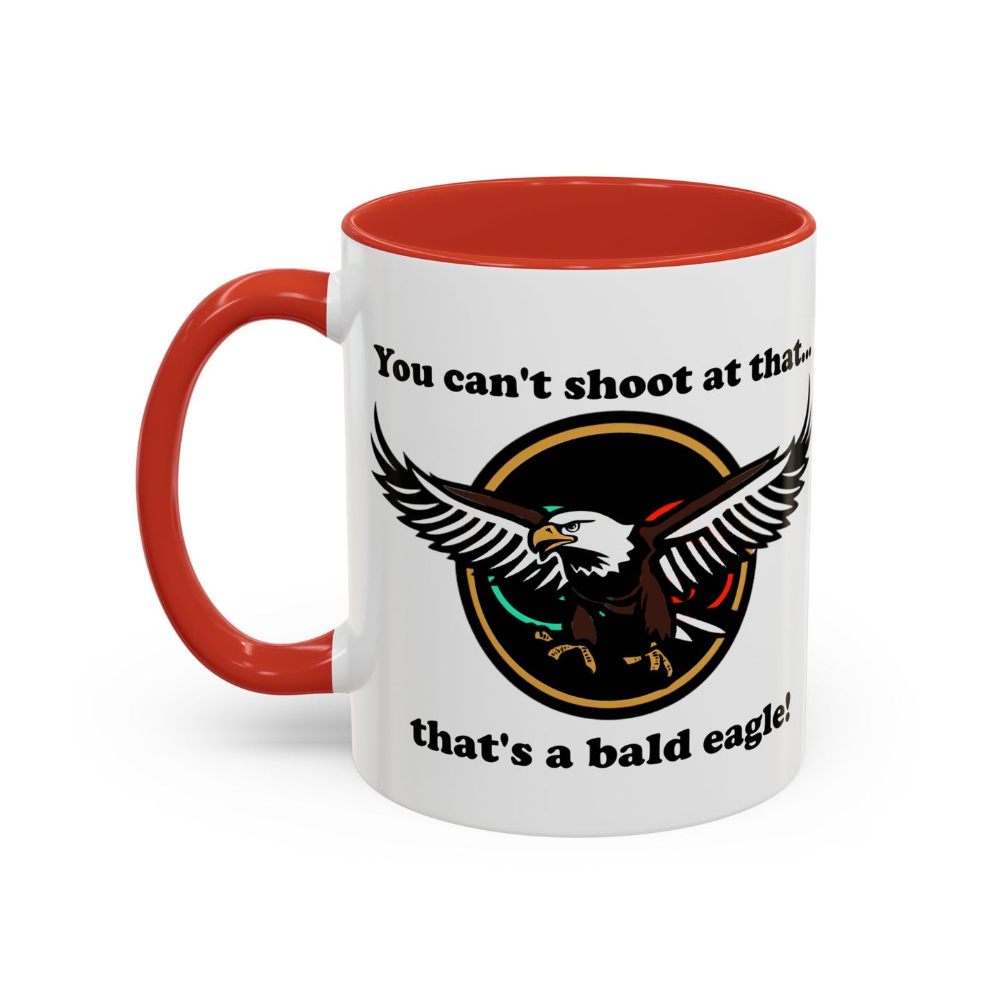 That's a Bald Eagle! Coffee Mug (11, 15oz) Cinema Siblings Peacemaker - Demeaning the Hero