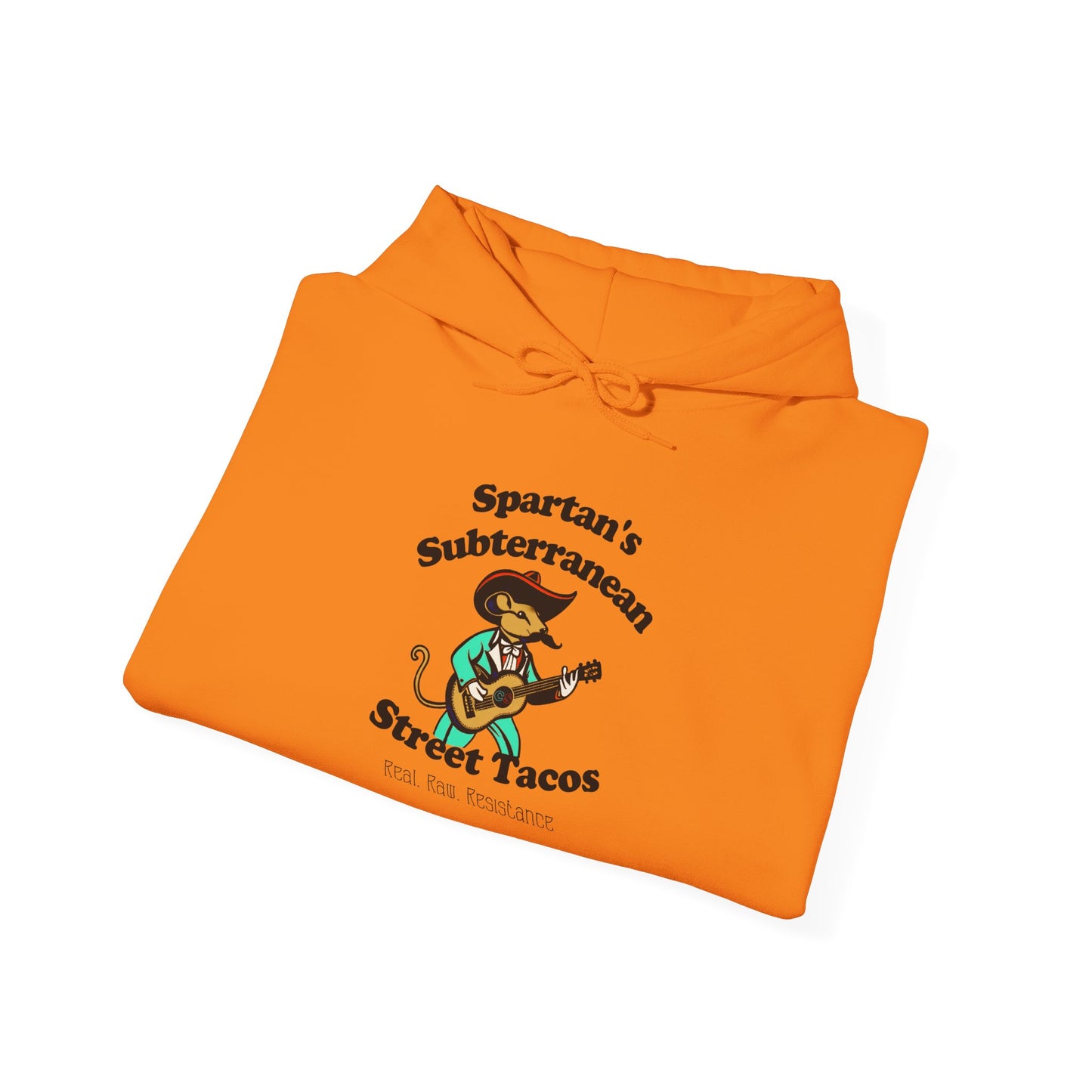 Spartan's Subterranean Tacos Unisex Heavy Blend™ Hooded Sweatshirt Demolition Man Practically Prophesy