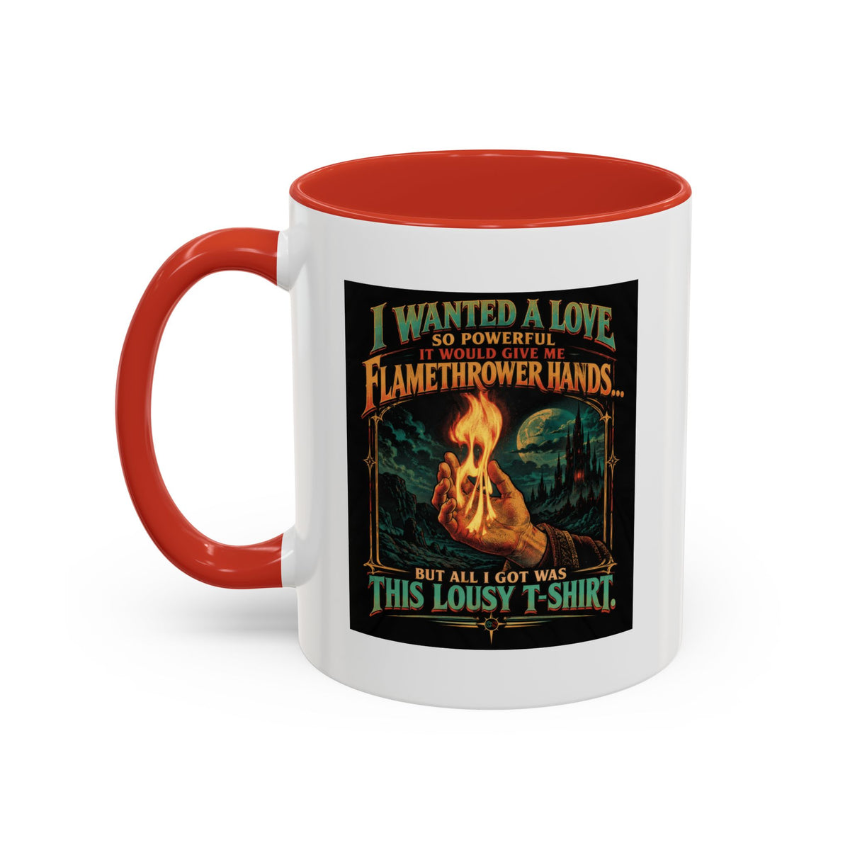 Flamethrower Love - Coffee Mug (11, 15oz) Cinema Siblings - Krull - The Forgotten Masterpiece That Got Love Marriage & Heroism RIGHT