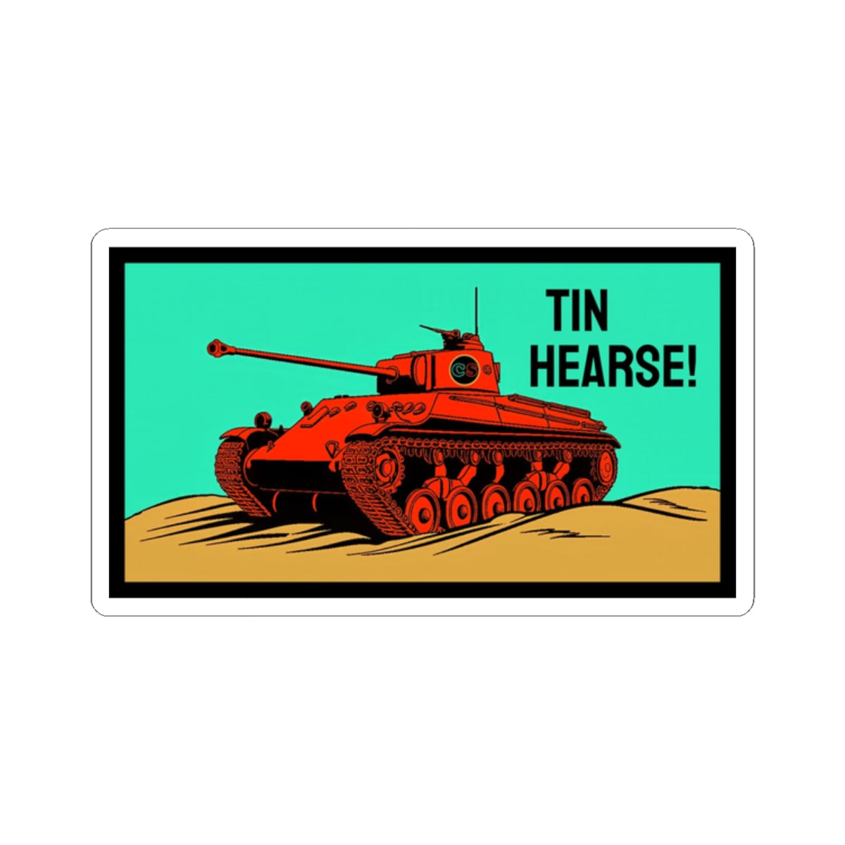 Tin Hearse! Cinema Siblings Stickers - Multiple Sizes -  Sahara (1942) - Moses or Aragon