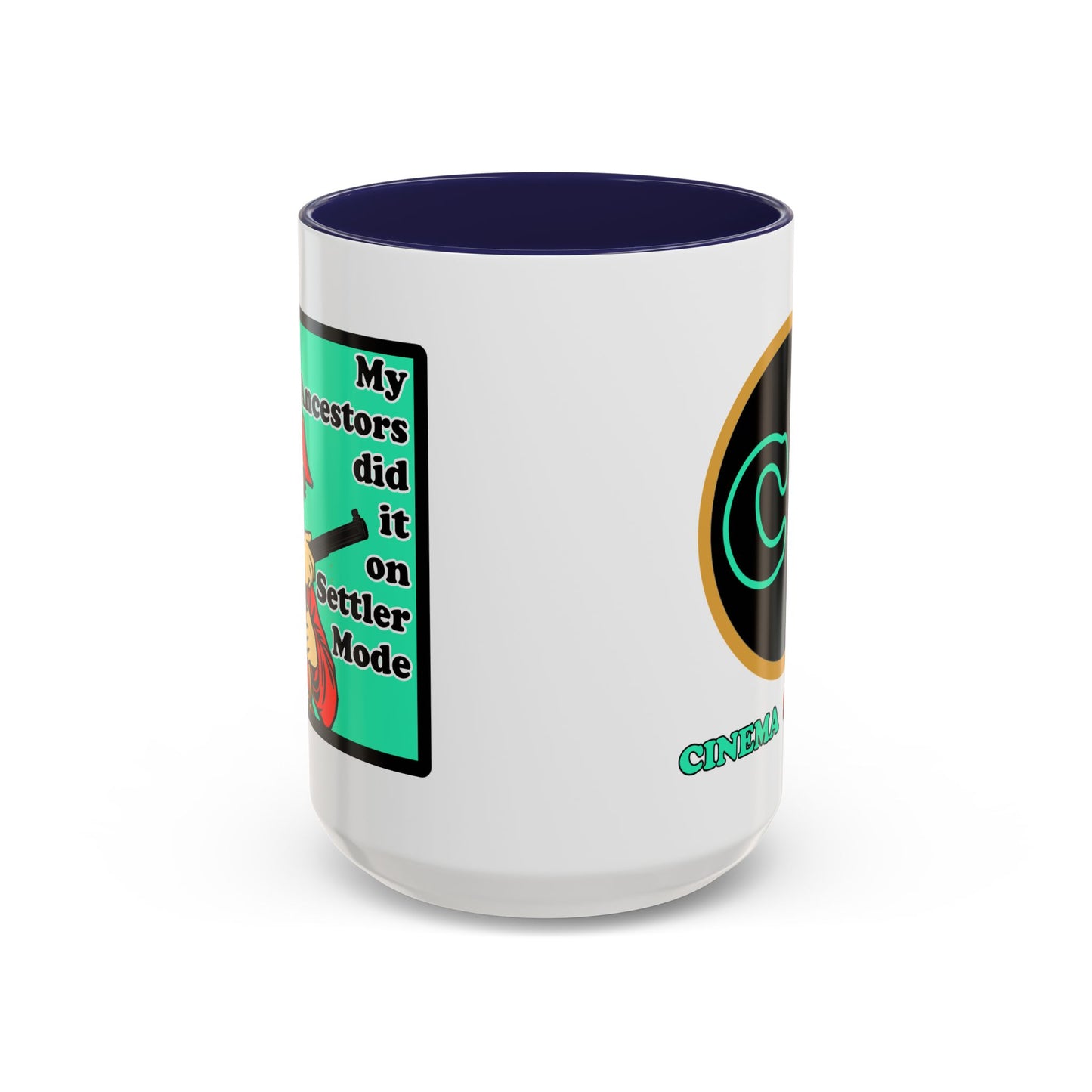 Settler Mode - Coffee Mug (11, 15oz) Cinema Siblings - Black Widow vs Black Sunday - Eye Spy Lady Spies