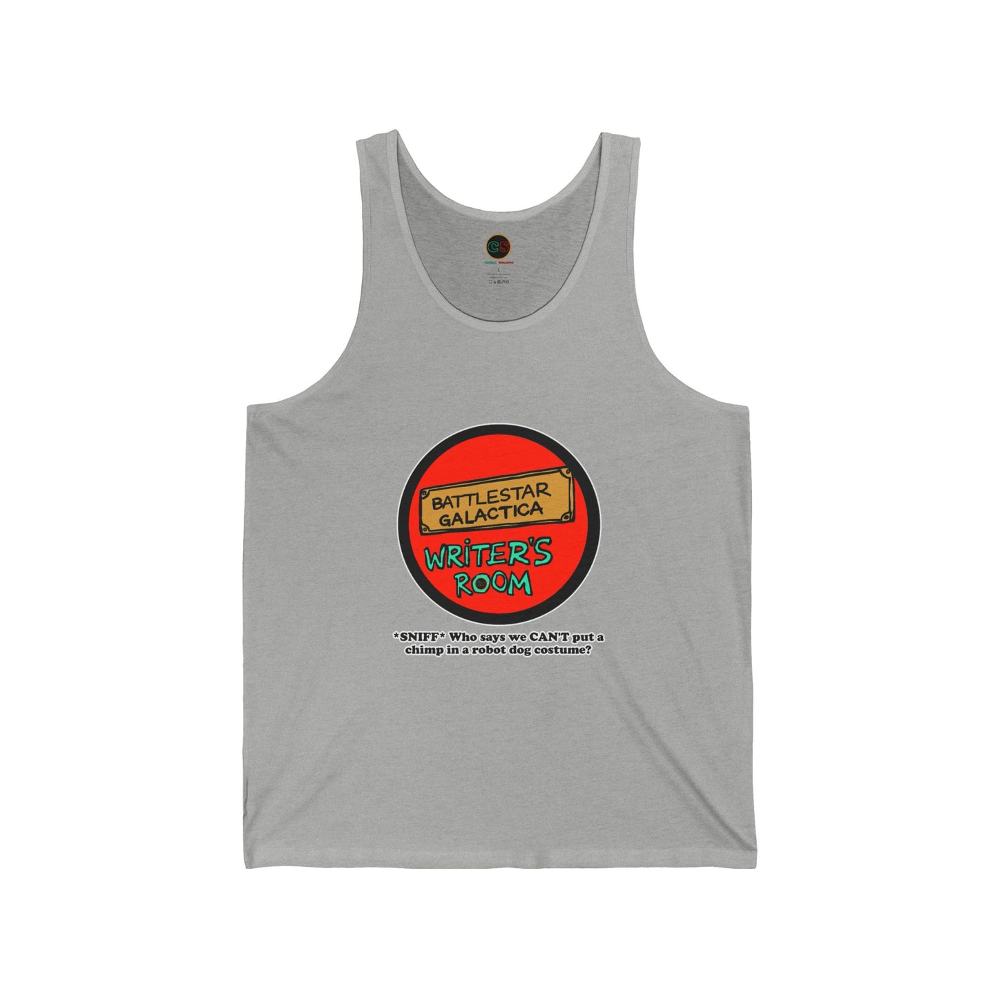 Writer's Room Snort Unisex Jersey Tank Cinema Siblings  Episode Battlestar Galactica - Starbuck versus Stardoe