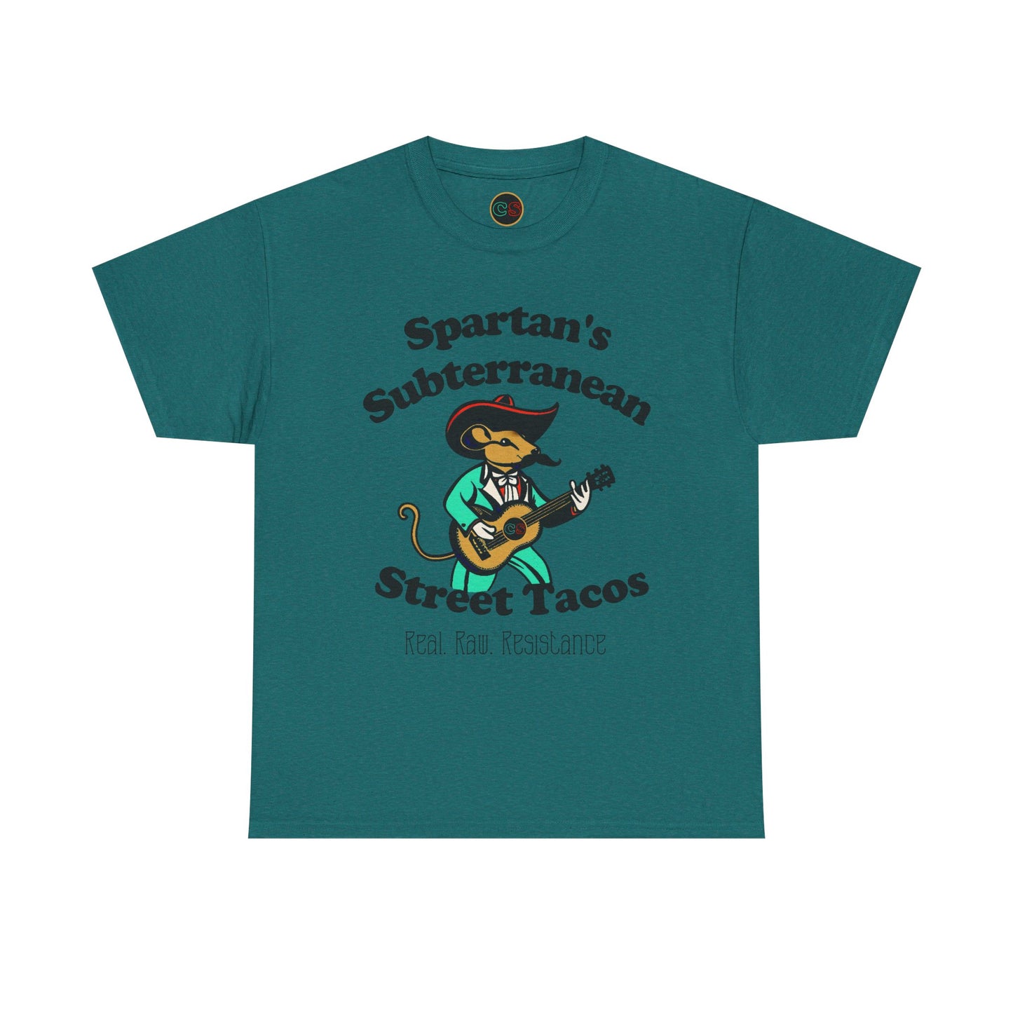 Spartan's Subterranean Tacos - Unisex Heavy Cotton Tee - Demolition Man Practically Prophesy