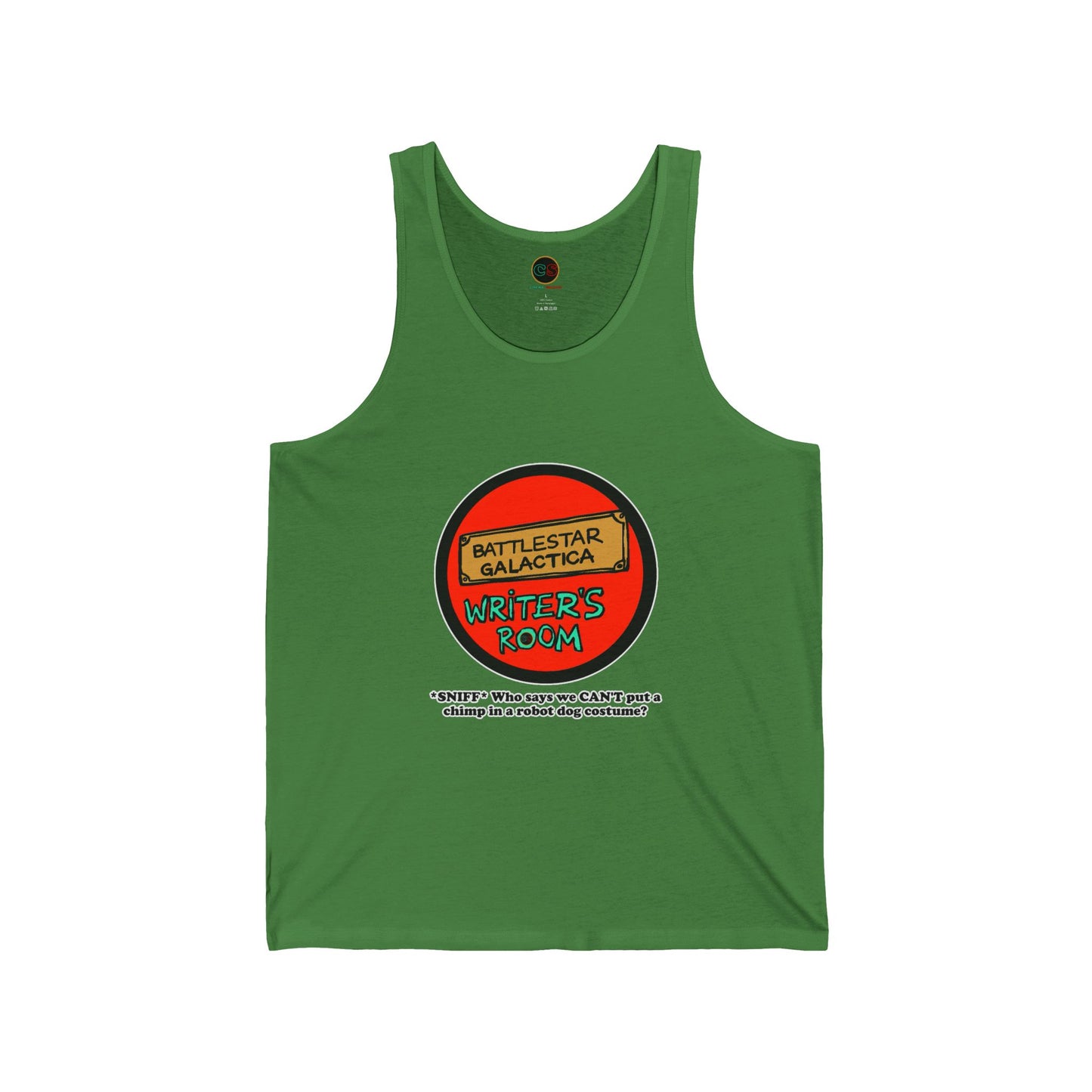 Writer's Room Snort Unisex Jersey Tank Cinema Siblings  Episode Battlestar Galactica - Starbuck versus Stardoe