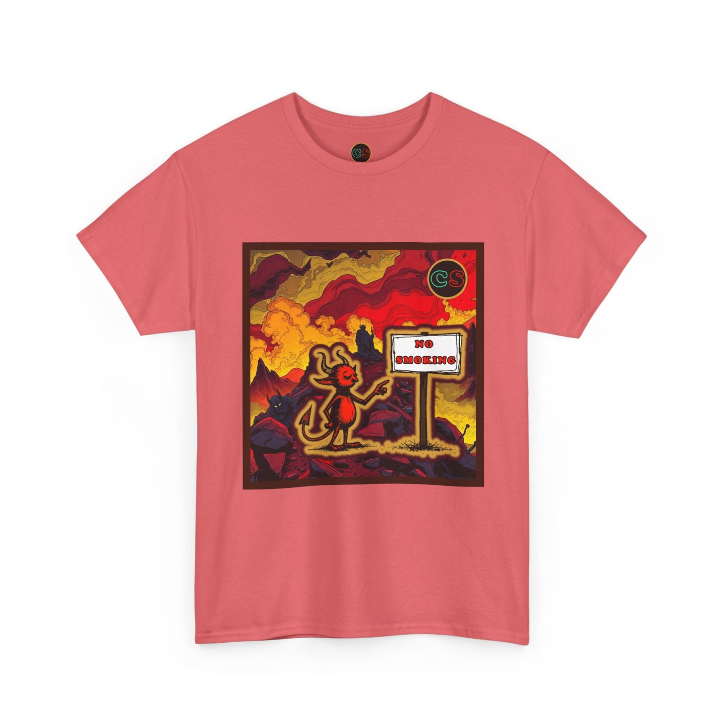 No Smoking - Unisex Heavy Cotton Tee Cinema Siblings - Stranger Things Seasons 3-5... set in Hell?