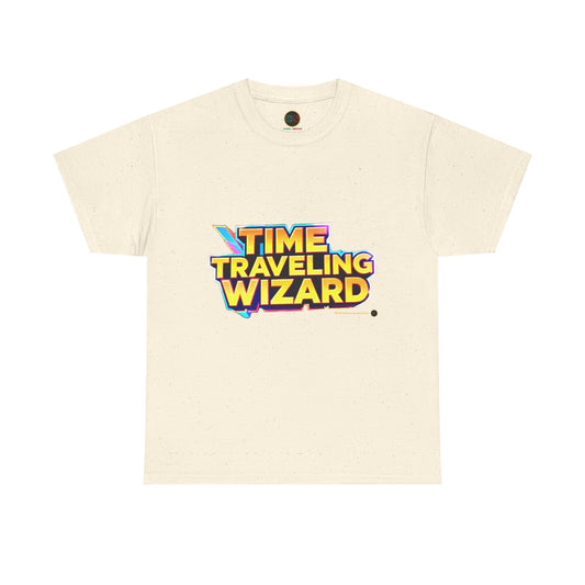 Time Traveling Wizard - Unisex Heavy Cotton Tee - Cinema Siblings - The Abandons: The Worst Western Ever Made