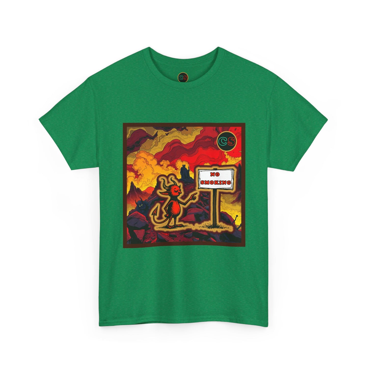 No Smoking - Unisex Heavy Cotton Tee Cinema Siblings - Stranger Things Seasons 3-5... set in Hell?