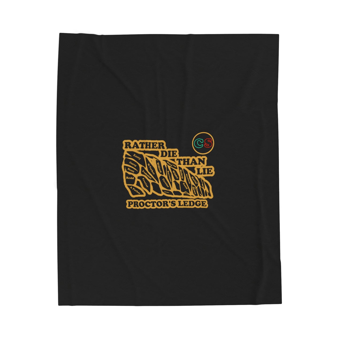 Rather Die Than Lie Cinema Siblings Velveteen Plush Blanket - BLACK - The Crucible - Social Contagion, Social Climbing or Simply Cowardice