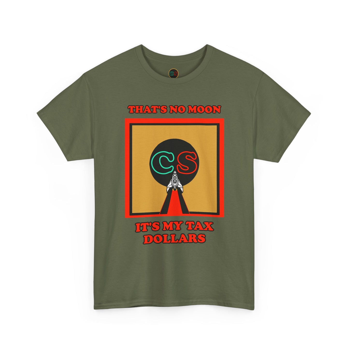 That's No Moon - Unisex Heavy Cotton Tee Cinema Siblings Happy Reviewers Compare Project Hail Mary Movie to the Book by Andy Weir