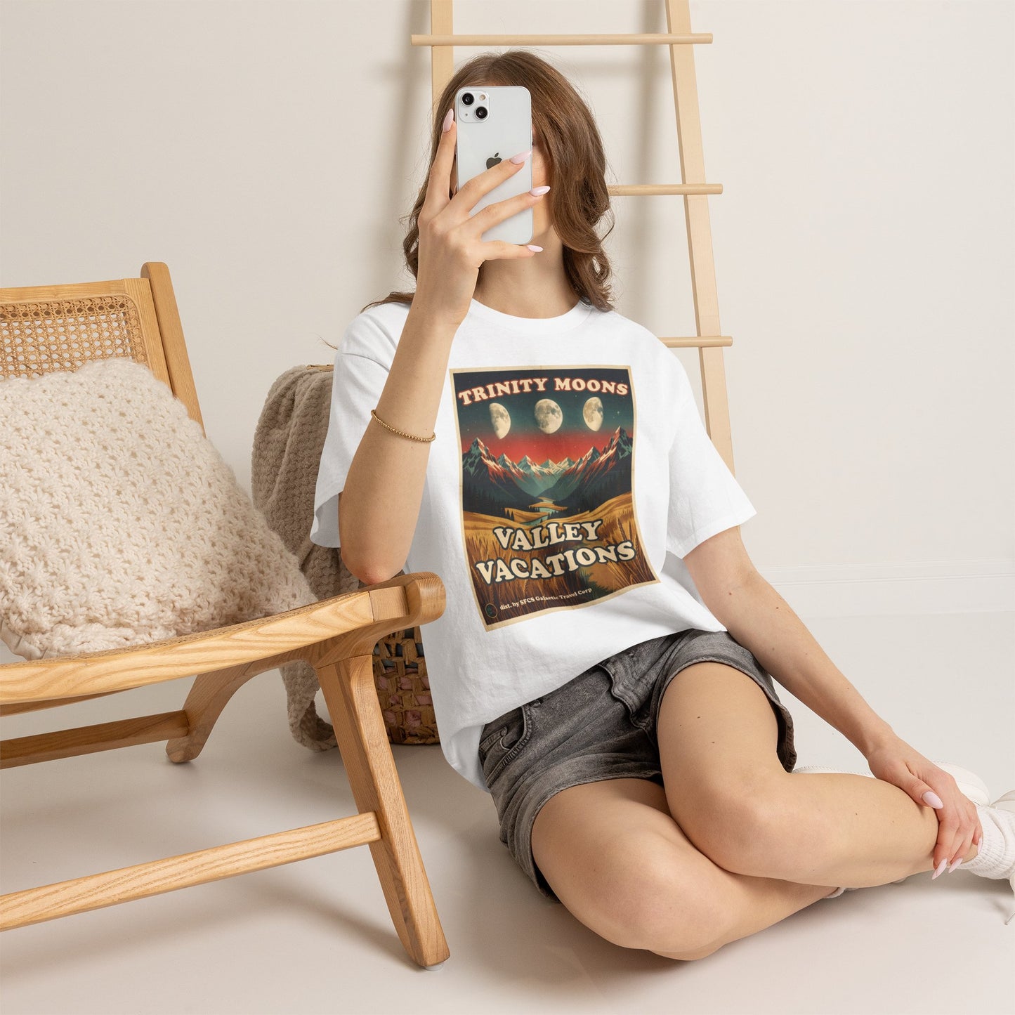 Trinity Moons Valley Vacations - Unisex Heavy Cotton Tee - Cinema Siblings - Soldier (1998): Space Western with Too Much Nuance