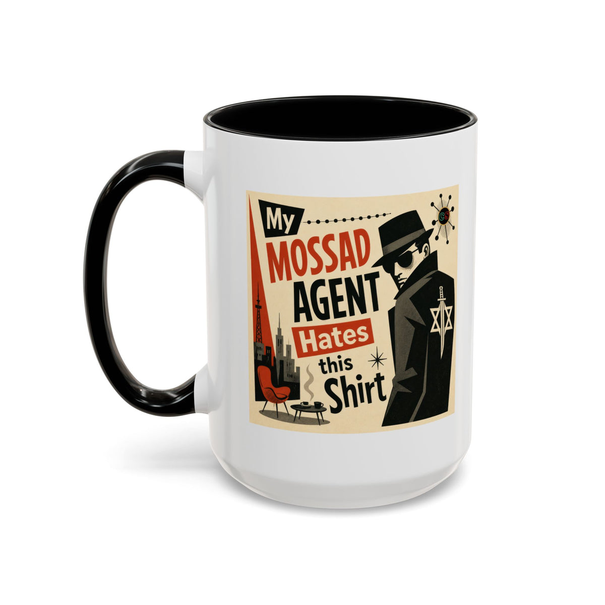 My Handler Hates This Shirt - Coffee Mug (11, 15oz) Cinema Siblings - But Who Influences Hollywood?