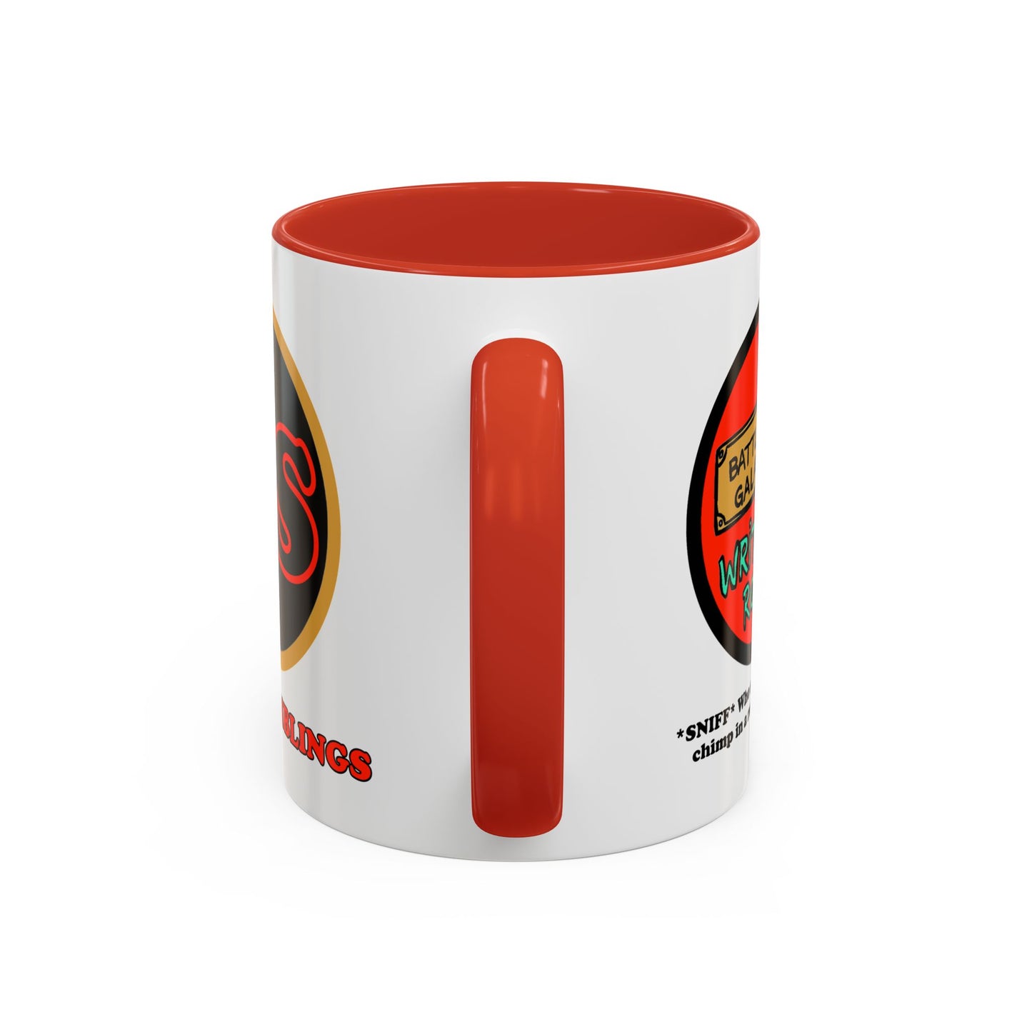 Writer's Room Snort Accent Coffee Mug Cinema Siblings Episode Battlestar Galactica - Starbuck versus Stardoe