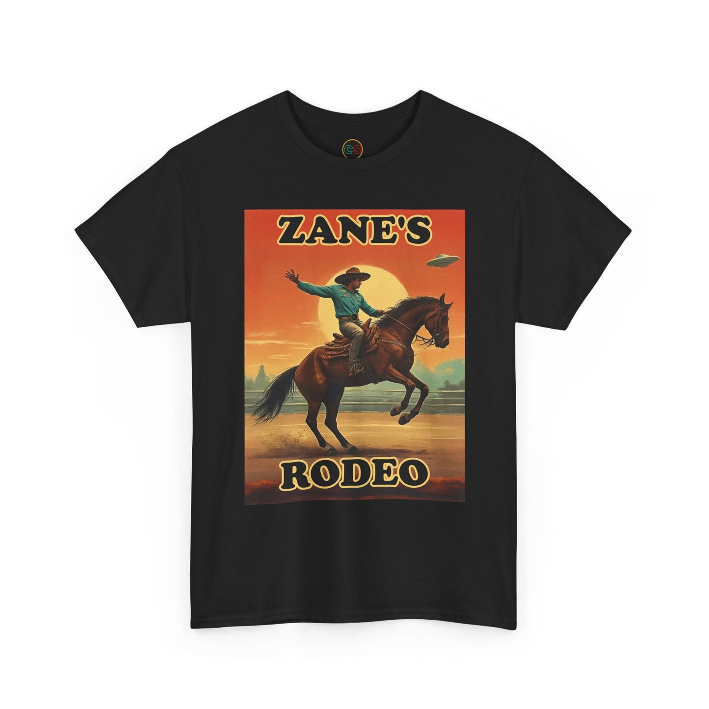 Zane's Rodeo - Unisex Heavy Cotton Tee - Cinema Siblings - The Arrival - Planned Disclosure 30 Years Ago?