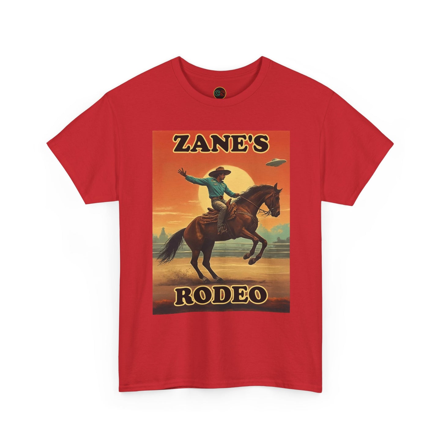Zane's Rodeo - Unisex Heavy Cotton Tee - Cinema Siblings - The Arrival - Planned Disclosure 30 Years Ago?