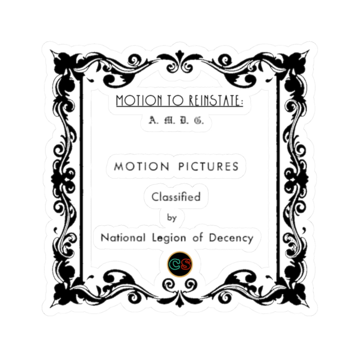 League of Decency - Cinema Siblings Stickers - Multiple Sizes - The Gay Gaze - How Hollywood Lost Touch with Audience Values