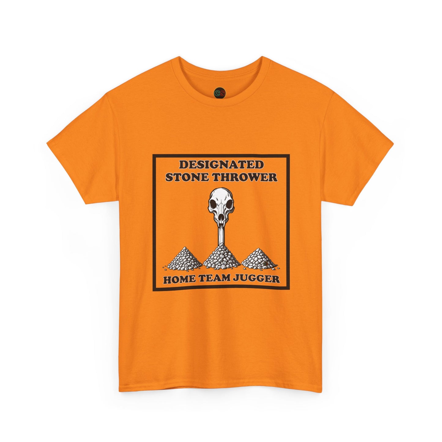 Designated Stone Thrower - Unisex Heavy Cotton Tee - Cinema Siblings - The Blood of Heroes A Post Apocalyptic Rose by Any Name