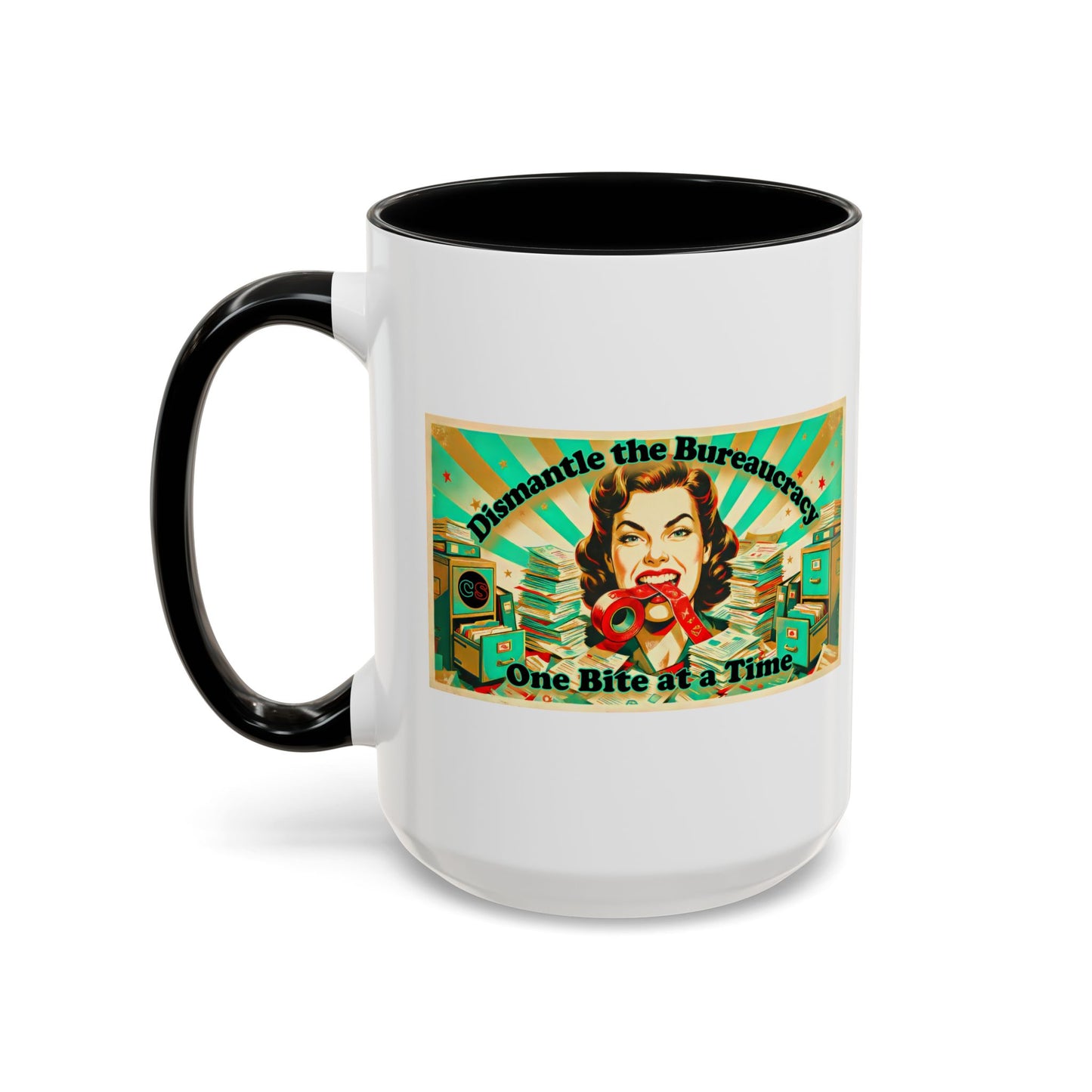 One Bite at a Time - Coffee Mug (11, 15oz) Cinema Siblings - Tombstone or The Good King, Wyatt Earp