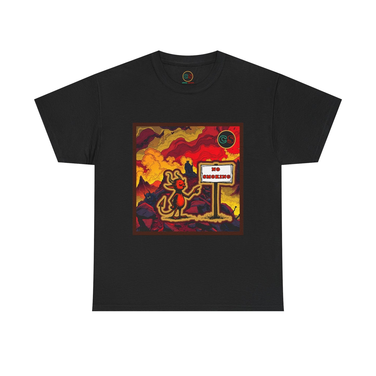 No Smoking - Unisex Heavy Cotton Tee Cinema Siblings - Stranger Things Seasons 3-5... set in Hell?