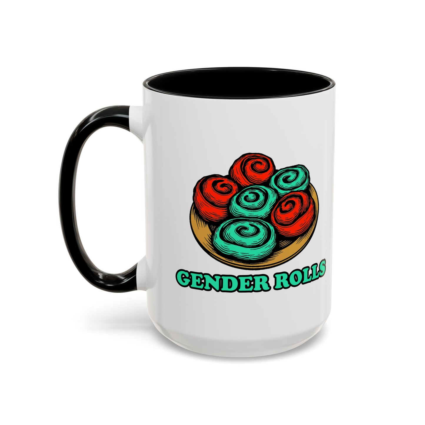 Gender Rolls - Coffee Mug (11, 15oz) Cinema Siblings - Stranger Things Hated Gender Roles