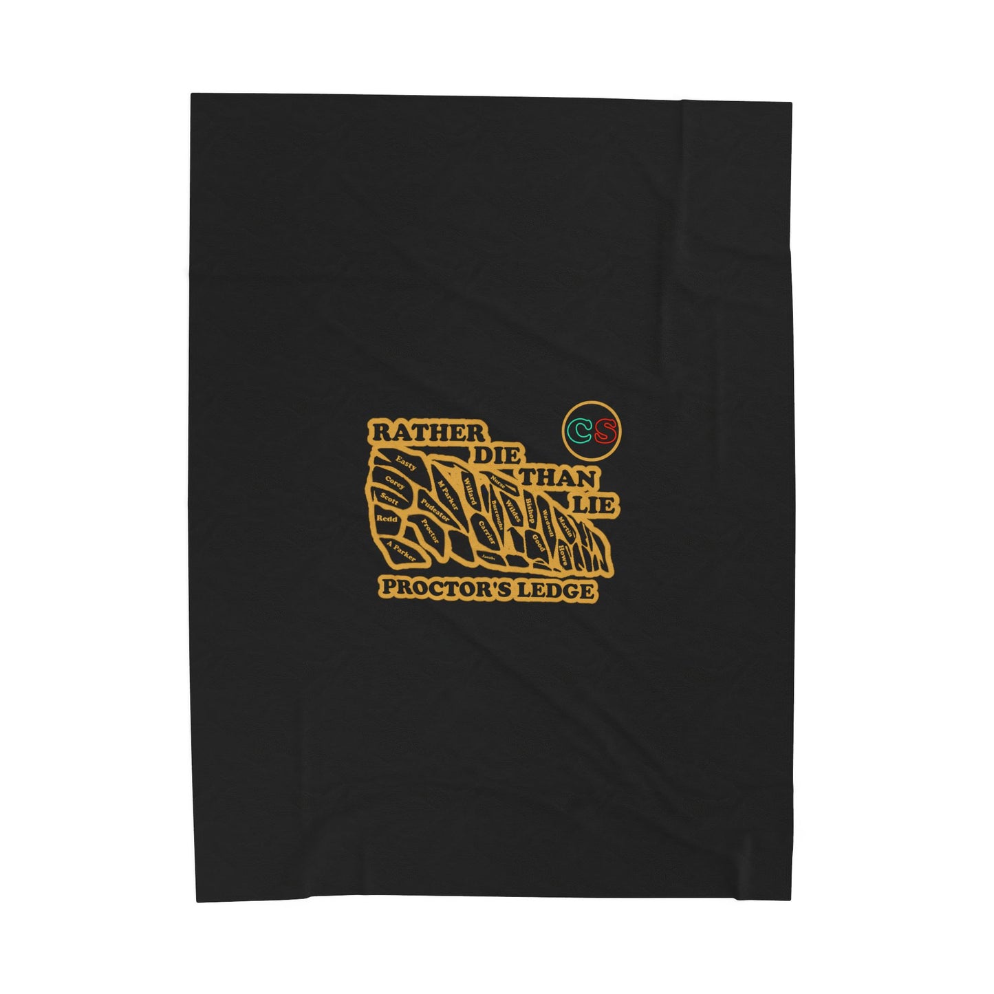 Rather Die Than Lie Cinema Siblings Velveteen Plush Blanket - BLACK - The Crucible - Social Contagion, Social Climbing or Simply Cowardice