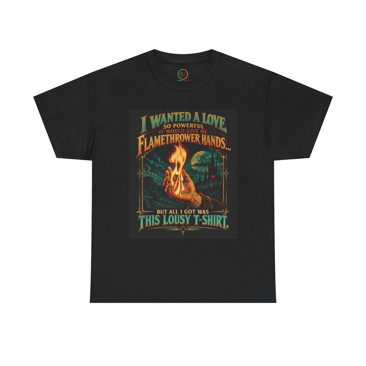 Flamethrower Love - Heavy Cotton Tee - Cinema Siblings -Krull - The Forgotten Masterpiece That Got Love, Marriage & Heroism RIGHT
