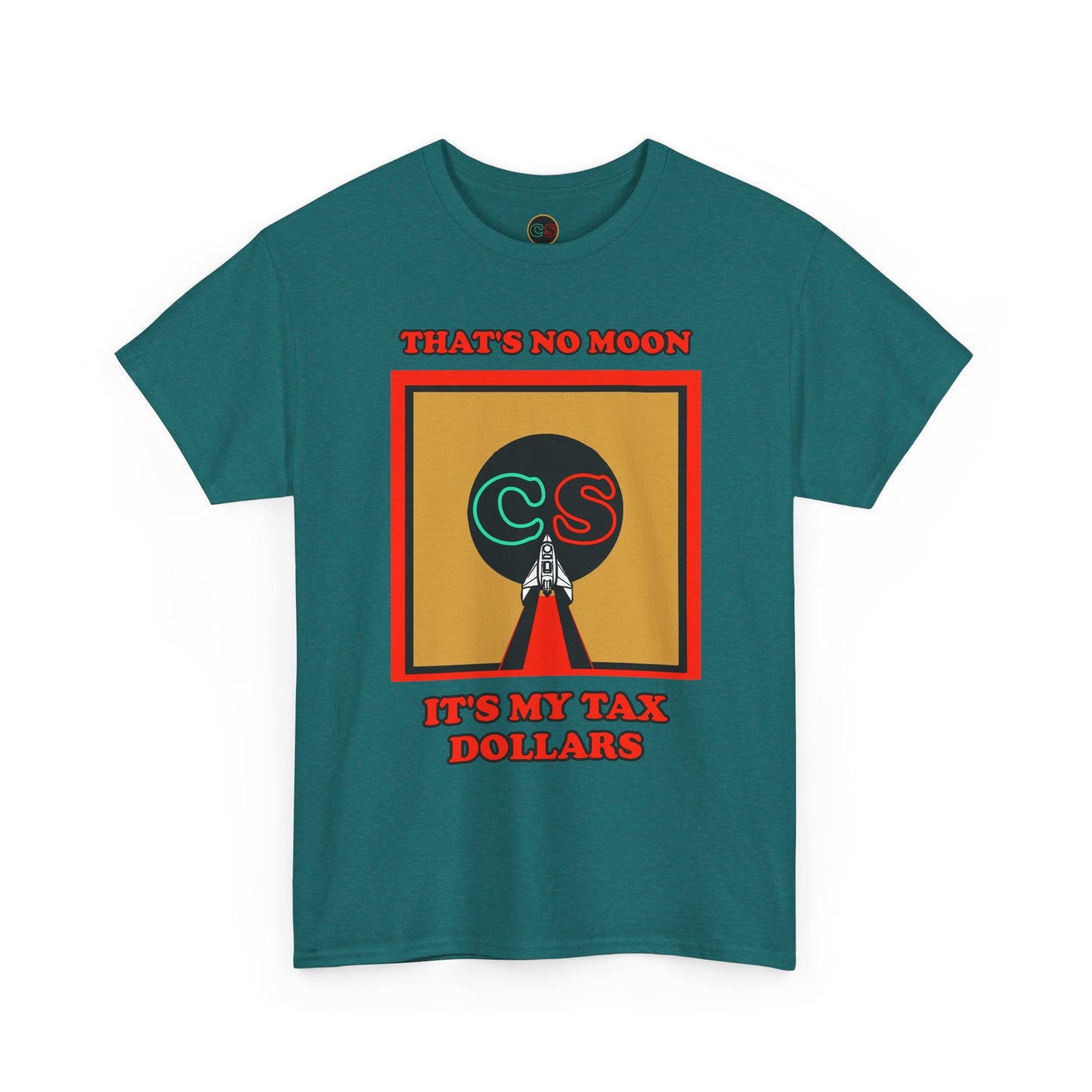 That's No Moon - Unisex Heavy Cotton Tee Cinema Siblings Happy Reviewers Compare Project Hail Mary Movie to the Book by Andy Weir