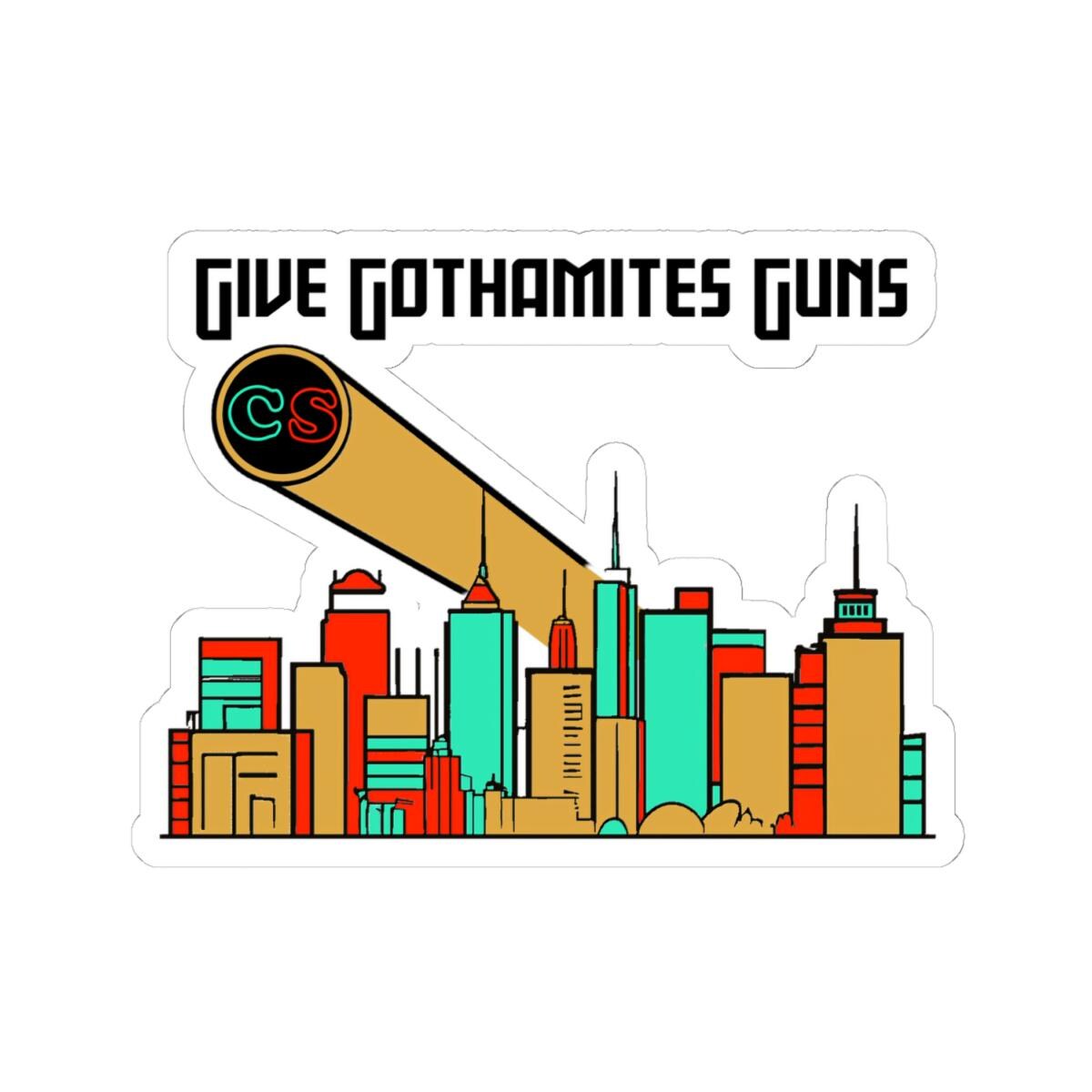 Give Gothamites Guns - Cinema Siblings Stickers - Multiple Sizes -  Episode Joker 2 - Martyring The Accidental Hero