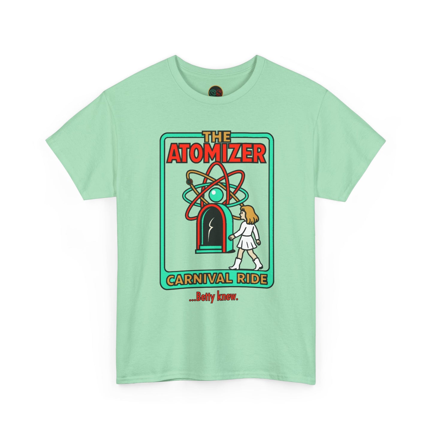 The Atomizer - Betty Knew - Unisex Heavy Cotton Tee - Splash, Mannequin & Weird Science 1980's Manic Pixie Dream Pygmalion