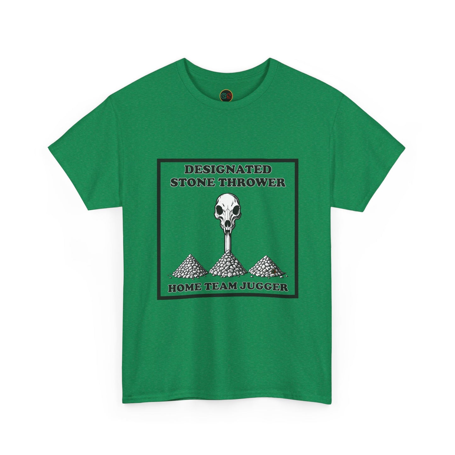 Designated Stone Thrower - Unisex Heavy Cotton Tee - Cinema Siblings - The Blood of Heroes A Post Apocalyptic Rose by Any Name