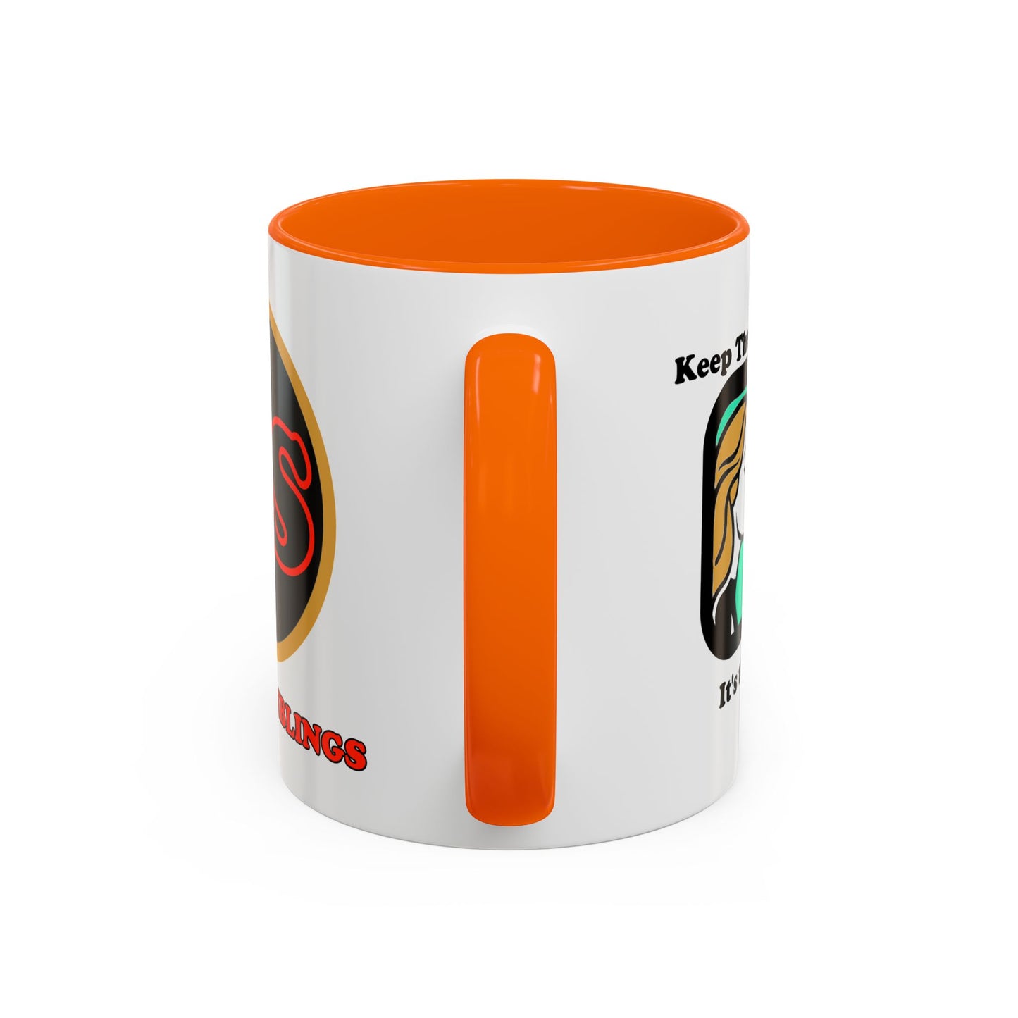Keep the Helmet On Accent Coffee Mug Cinema Siblings Episode Dredd The Perfect Reboot