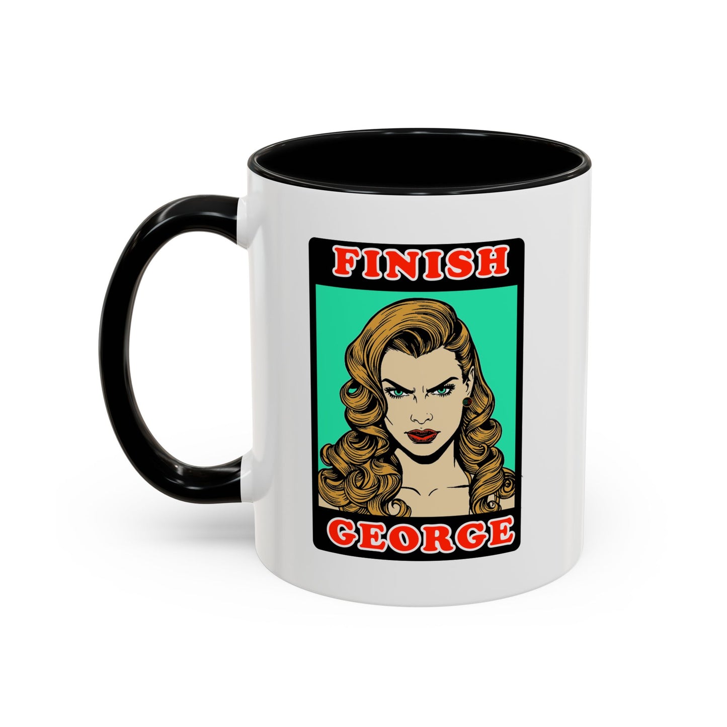Finish George - Coffee Mug (11, 15oz) Cinema Siblings - Stranger Things - Shutter Island Will - Fan Theory