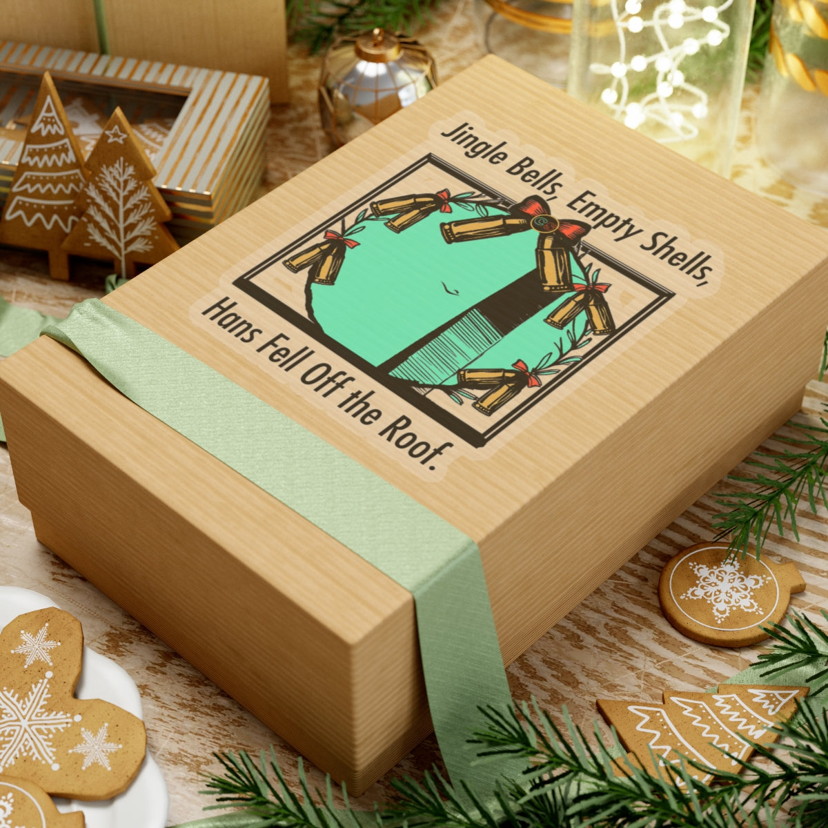 Jingle Shells - Cinema Siblings Stickers - Multiple Sizes -  Episode Die Hard - Is Holly the Bad Guy?