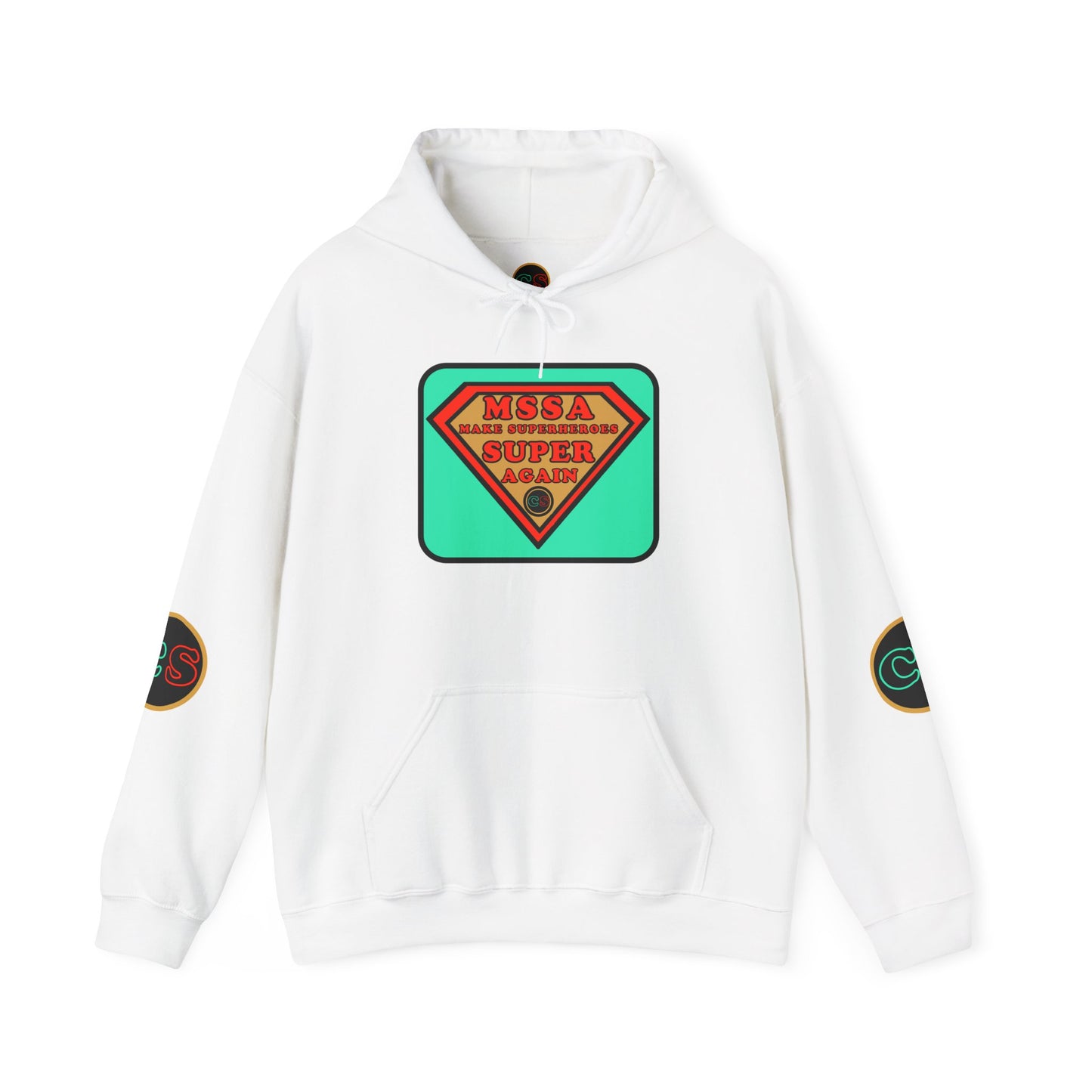 MSSA - Make Superheroes Super Again Hoodie Hooded Sweatshirt Cinema Siblings SUPERMAN: Donner, Snyder & Gunn - The Purpose of Power