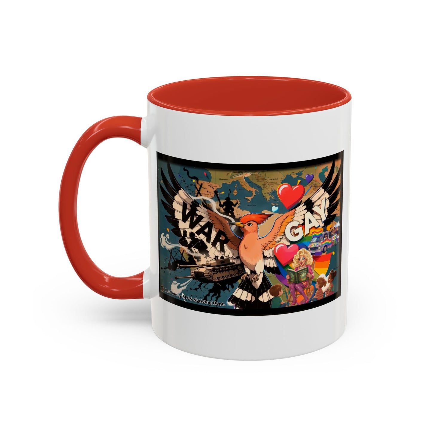 Two Wings of the Same Bird - Coffee Mug (11, 15oz) Cinema Siblings - Citizen Vigilante is Controlled Opposition and here's why...