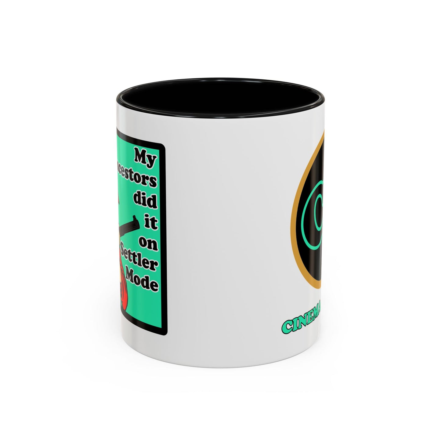 Settler Mode - Coffee Mug (11, 15oz) Cinema Siblings - Black Widow vs Black Sunday - Eye Spy Lady Spies