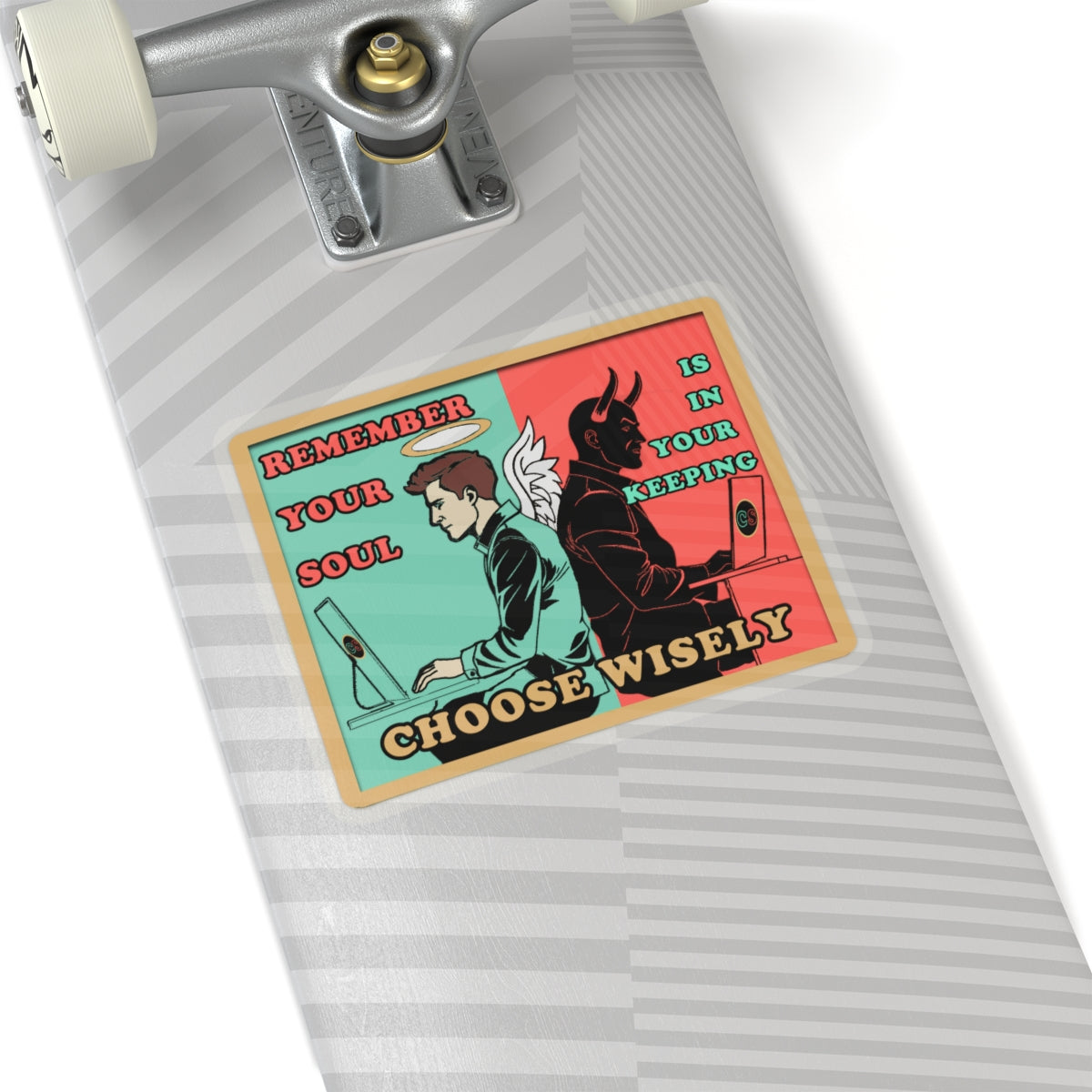 Keep Your Soul - Cinema Siblings Stickers - Multiple Sizes - Hackers (1995) - Hope Against AI Hegemony