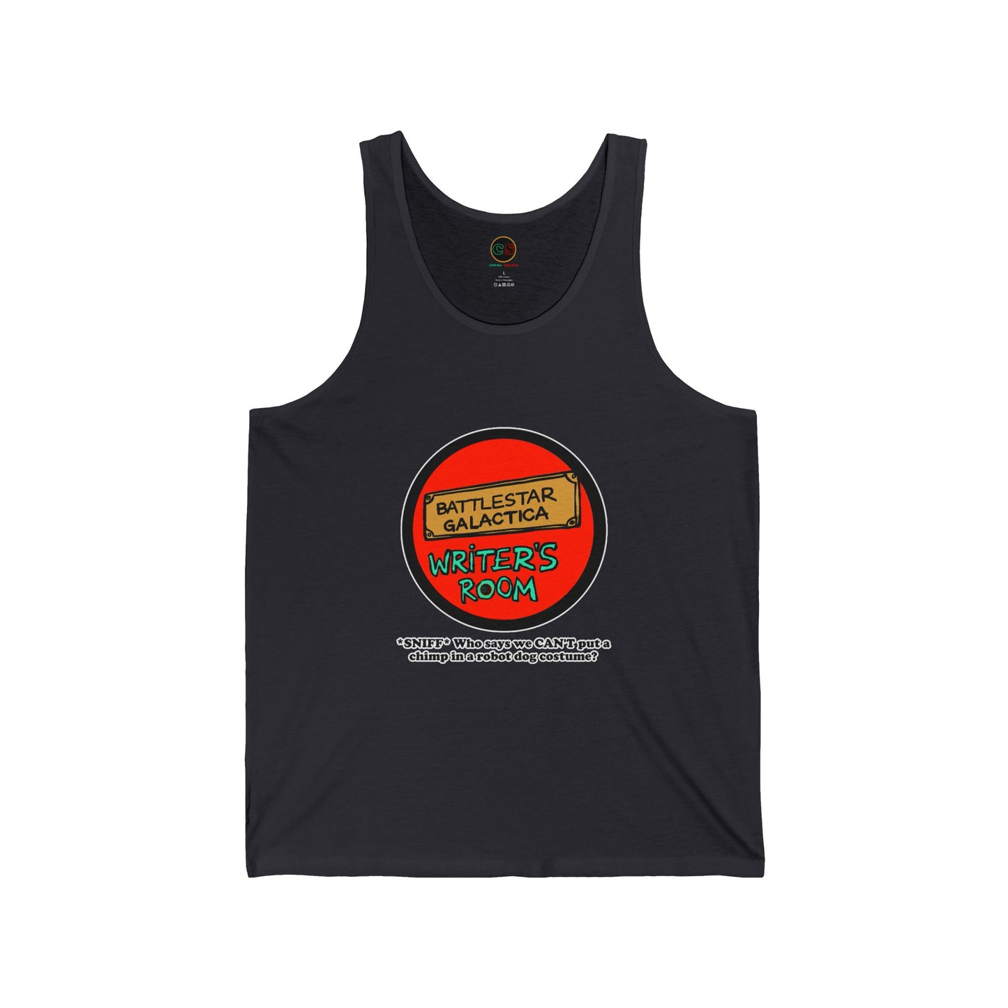 Writer's Room Snort Unisex Jersey Tank Cinema Siblings  Episode Battlestar Galactica - Starbuck versus Stardoe