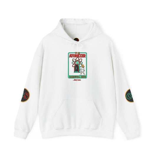 The Atomizer Betty Knew Unisex Heavy Blend™ Hooded Sweatshirt Splash, Mannequin & Weird Science 1980's Manic Pixie Dream Pygmalion