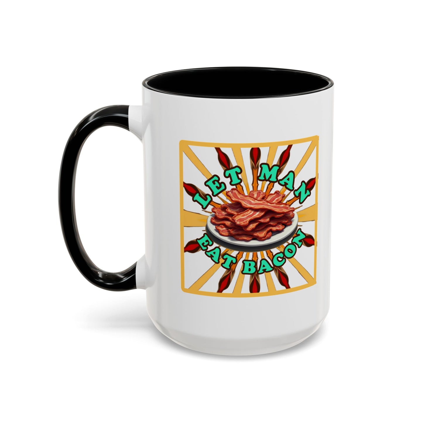 Let Man Eat Bacon - Coffee Mug (11, 15oz) Cinema Siblings - Stranger Things: Judging the Wheelers