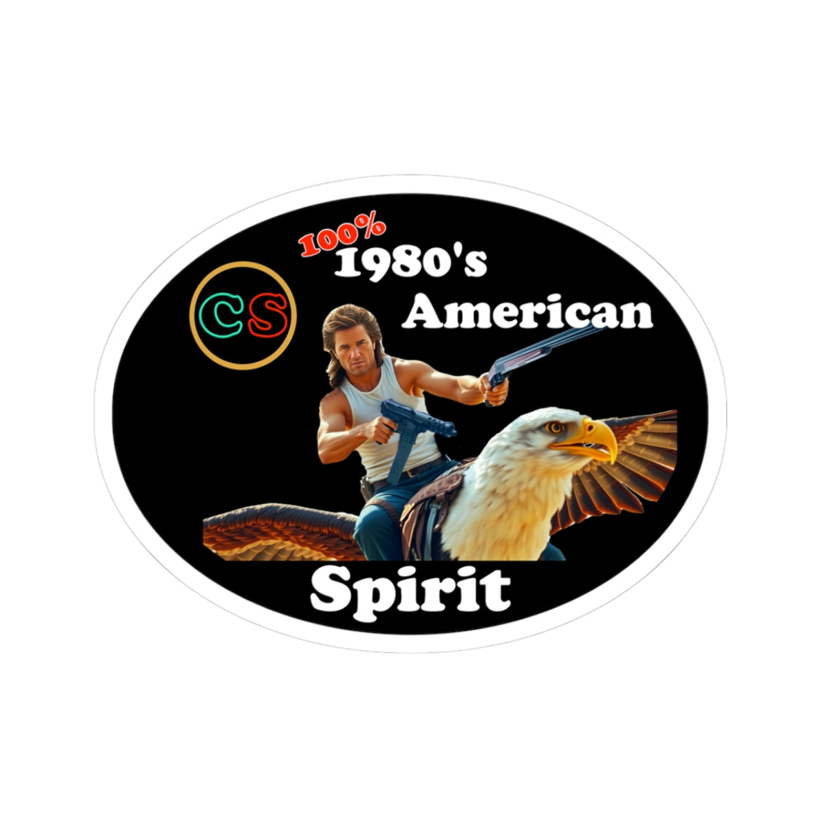 100% 1980s American Spirit Cinema Siblings Stickers - Multiple Sizes -  Episode Big Trouble in Little China - The MOST American Movie