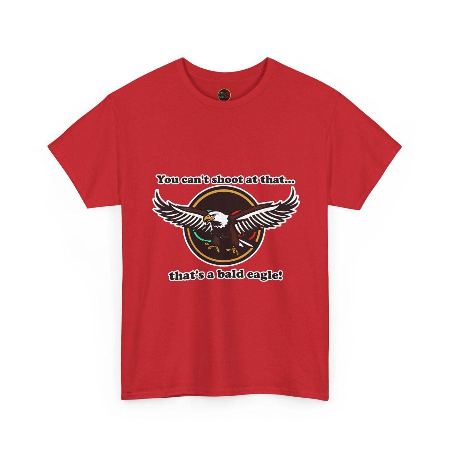 That's a Bald Eagle! Unisex Heavy Cotton Tee Cinema Siblings Peacemaker - Demeaning the Hero