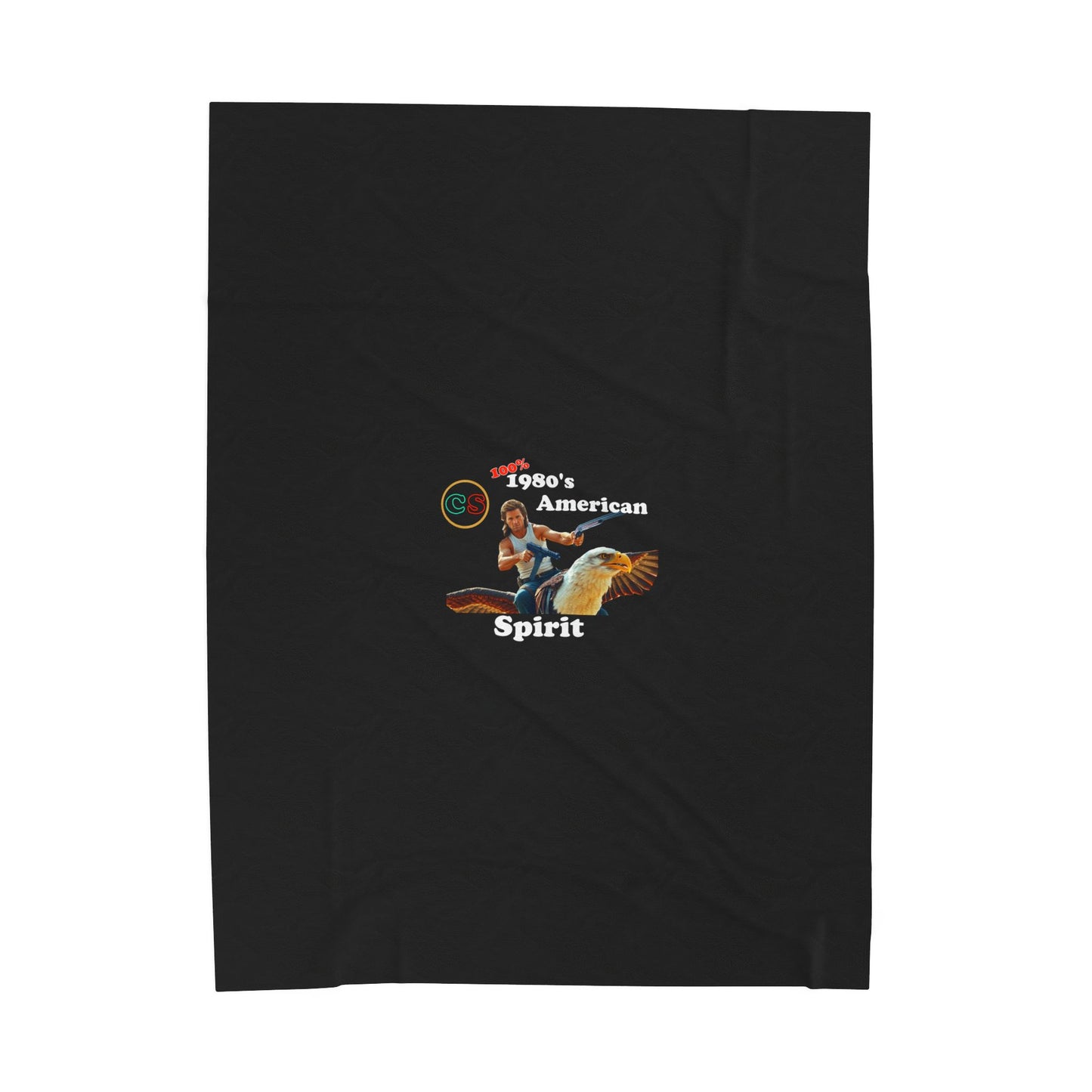 100% 1980s American Spirit Cinema Siblings Velveteen Plush Blanket BLACK Big Trouble in Little China The MOST American Movie