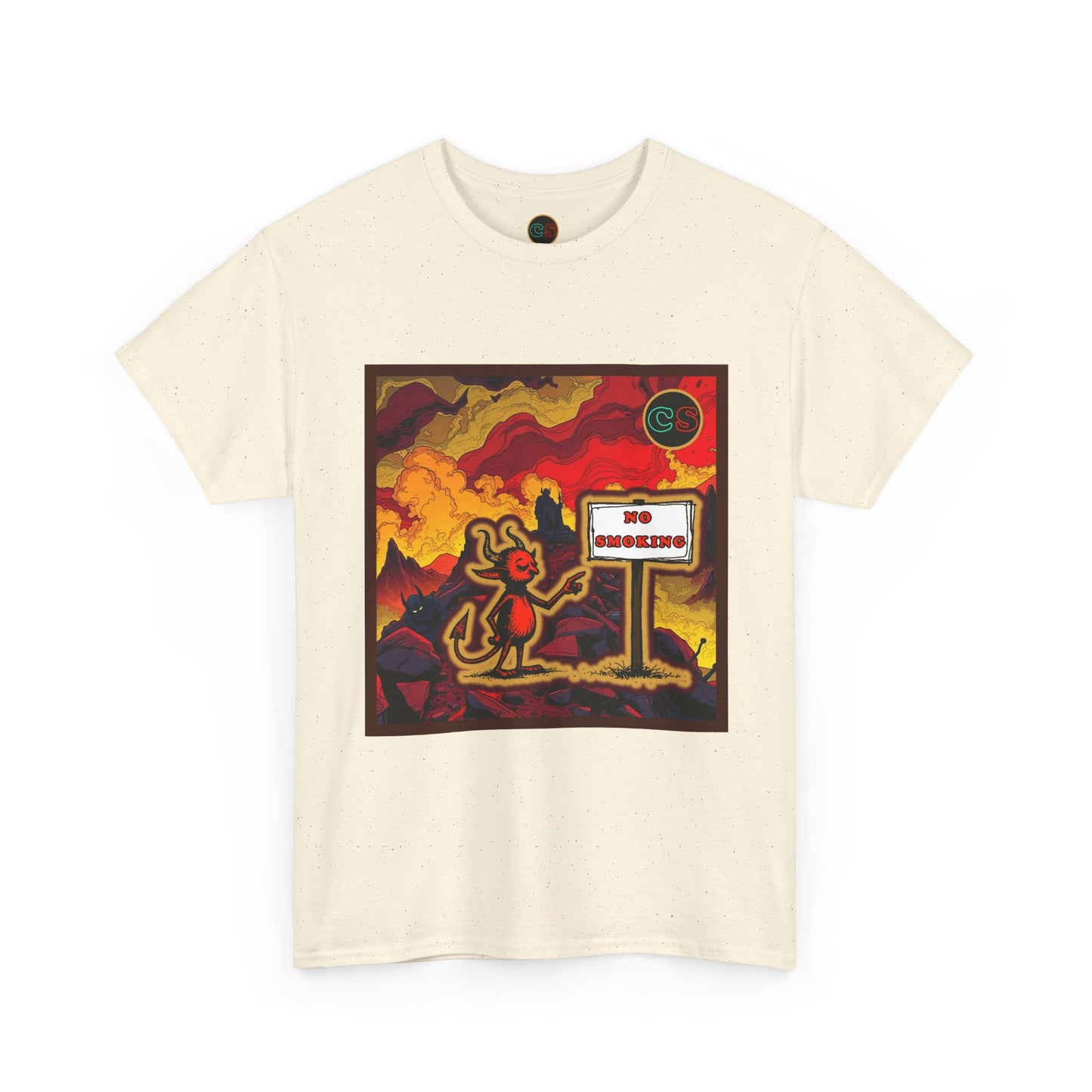No Smoking - Unisex Heavy Cotton Tee Cinema Siblings - Stranger Things Seasons 3-5... set in Hell?