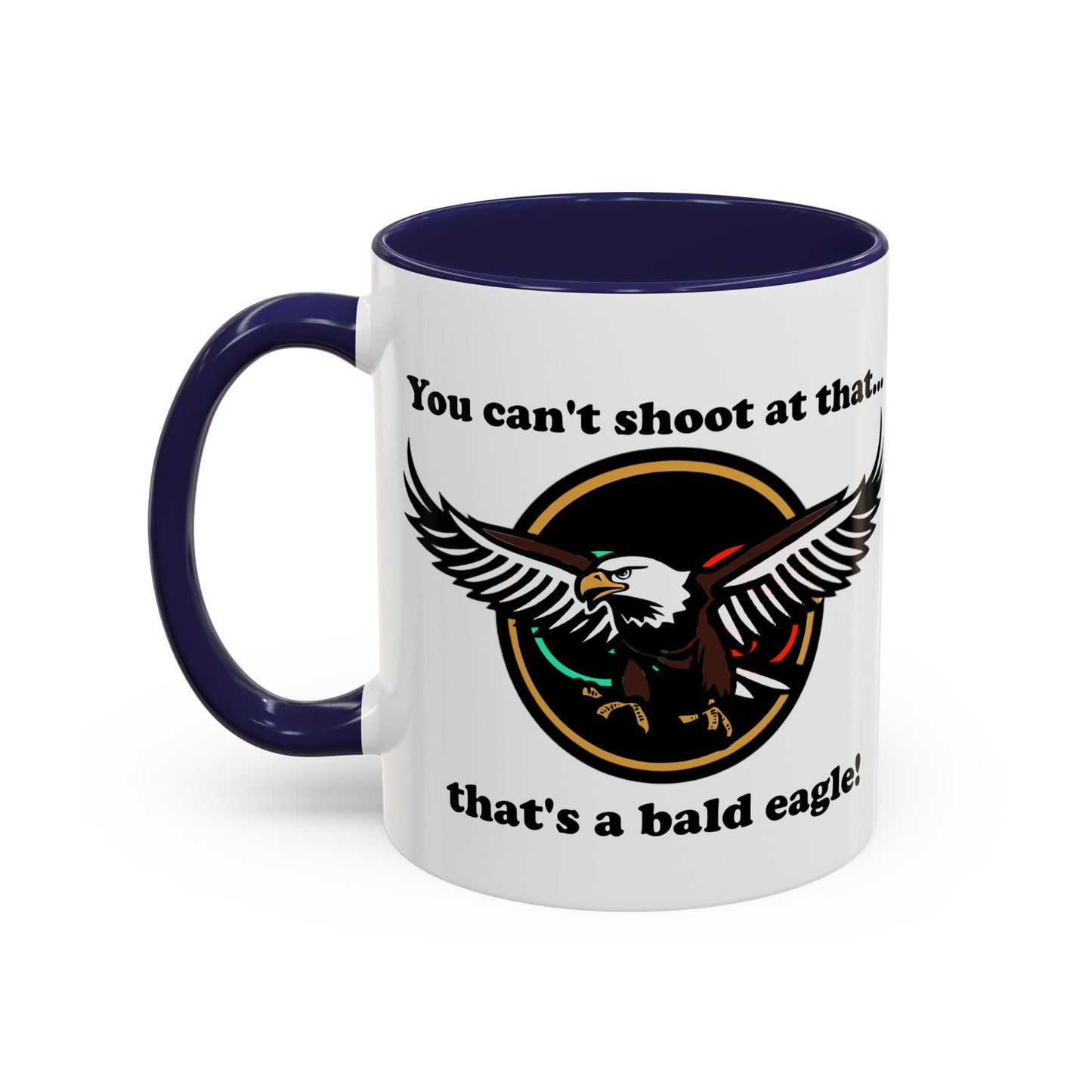 That's a Bald Eagle! Coffee Mug (11, 15oz) Cinema Siblings Peacemaker - Demeaning the Hero